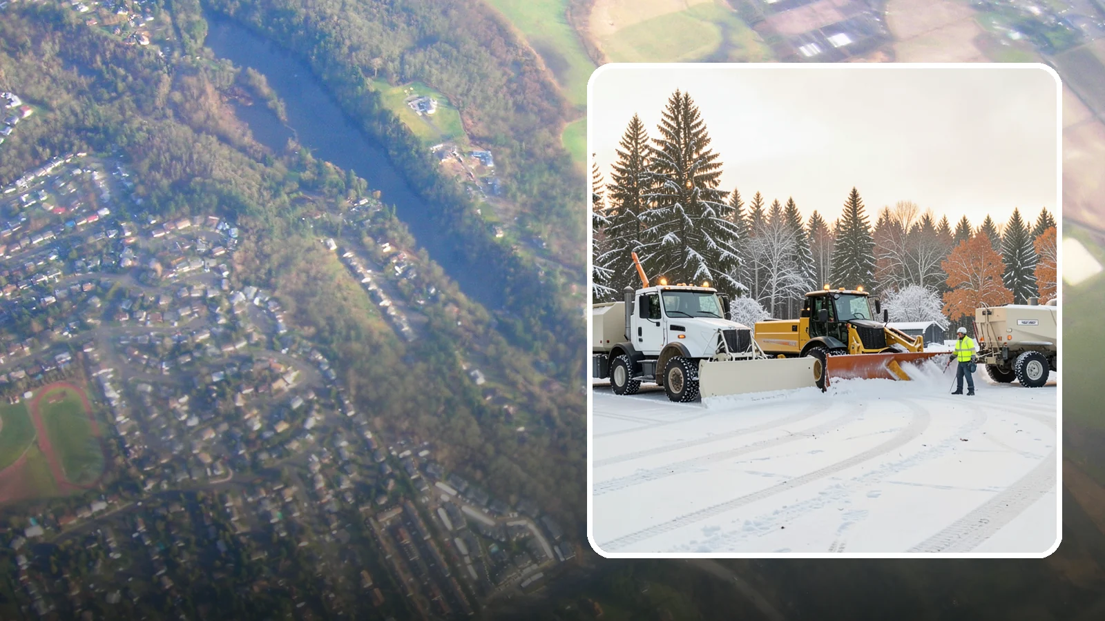 Large Equipment Snow Removal in Algona, King County, WA - Our large equipment fleet takes on major commercial and industrial sites with heavy, sustained snow needs.