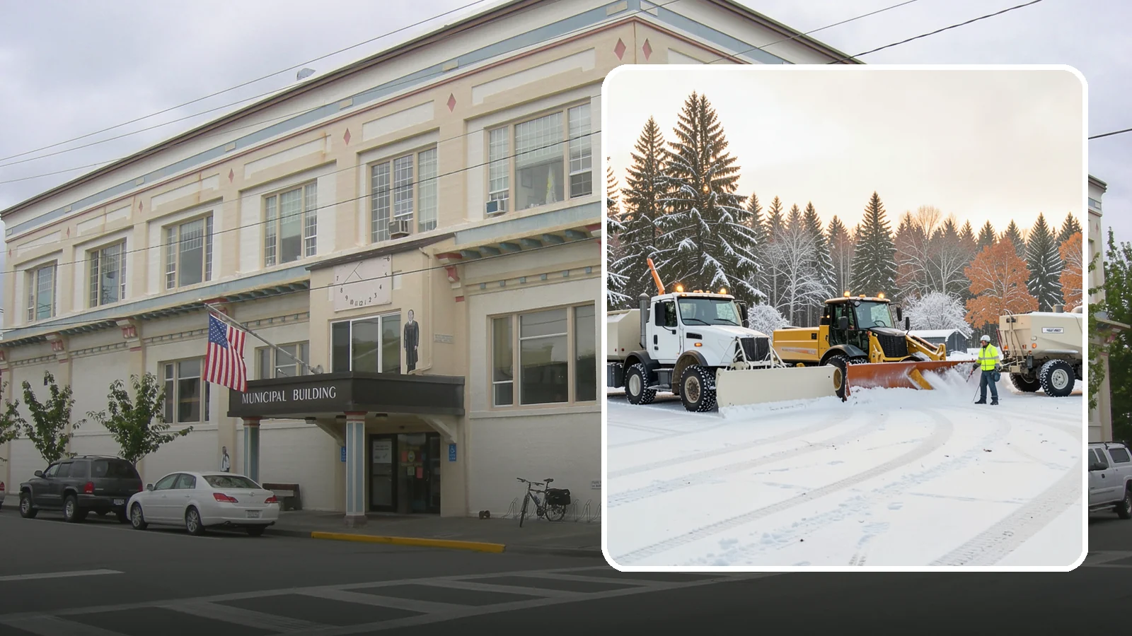Large Equipment Snow Removal in Anacortes, Skagit County, WA - Our large equipment fleet takes on major commercial and industrial sites with heavy, sustained snow needs.