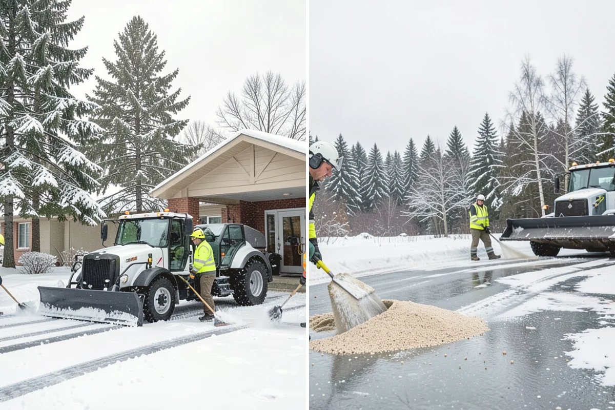 Large Equipment Snow Removal in Anacortes, Skagit County, WA - Develop a site plan with routes and pile zones