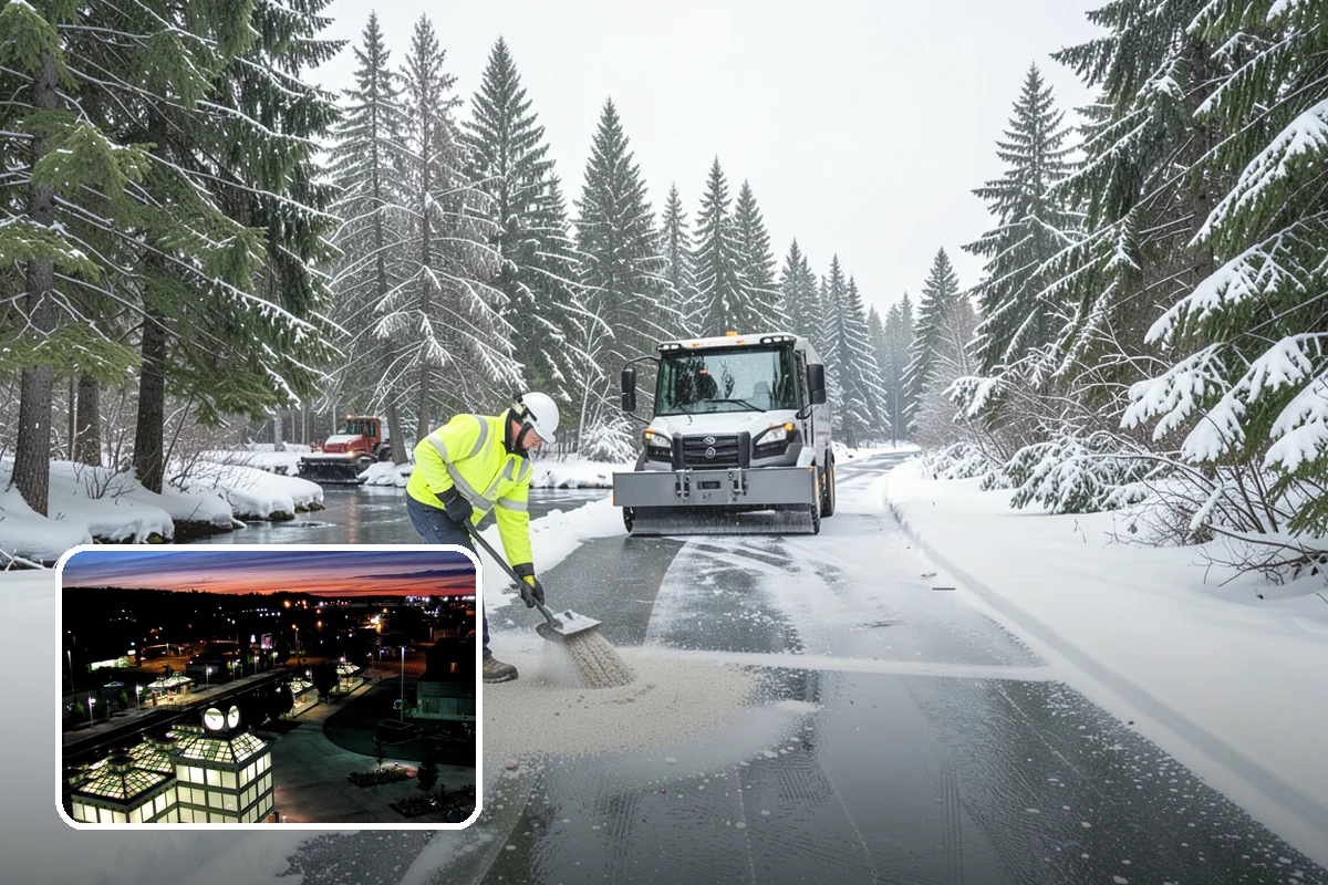 Large Equipment Snow Removal in Auburn, King County, WA - Scale to clear the largest properties fast