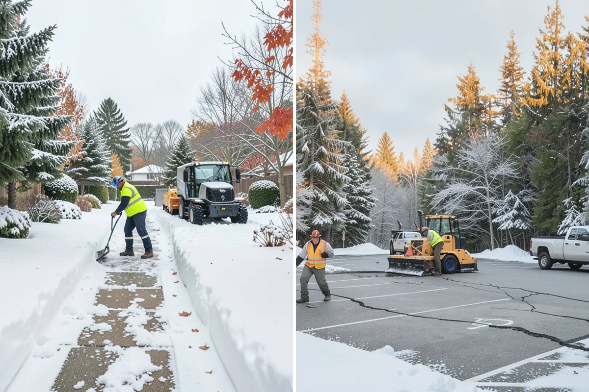 Large Equipment Snow Removal in Auburn, King County, WA - Develop a site plan with routes and pile zones