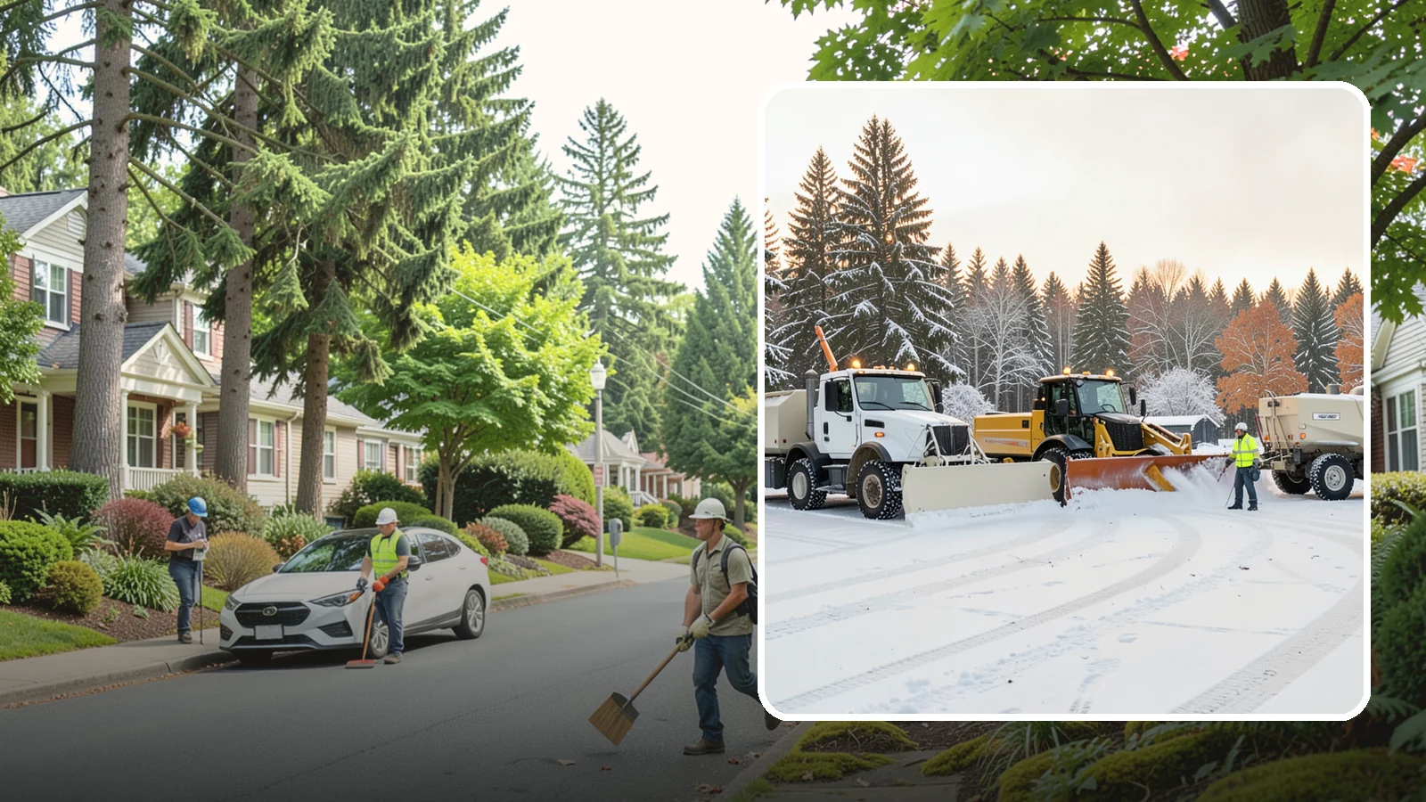 Large Equipment Snow Removal in Beaux Arts Village, King County, WA - Our large equipment fleet takes on major commercial and industrial sites with heavy, sustained snow needs.