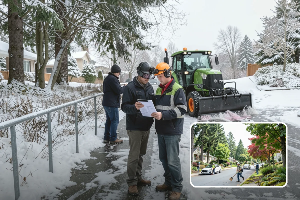 Large Equipment Snow Removal in Beaux Arts Village, King County, WA - Scale to clear the largest properties fast