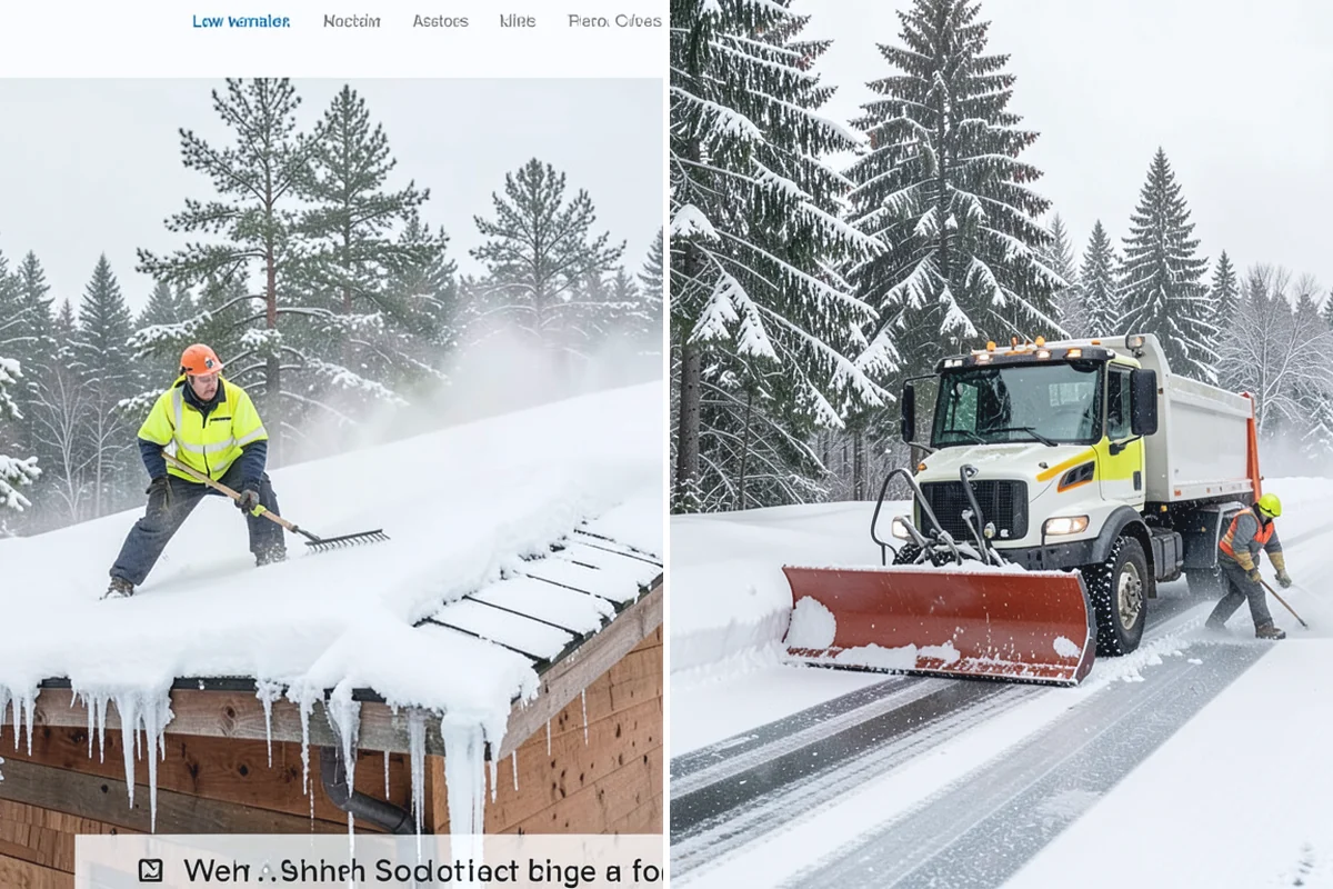 Large Equipment Snow Removal in Beaux Arts Village, King County, WA - Develop a site plan with routes and pile zones