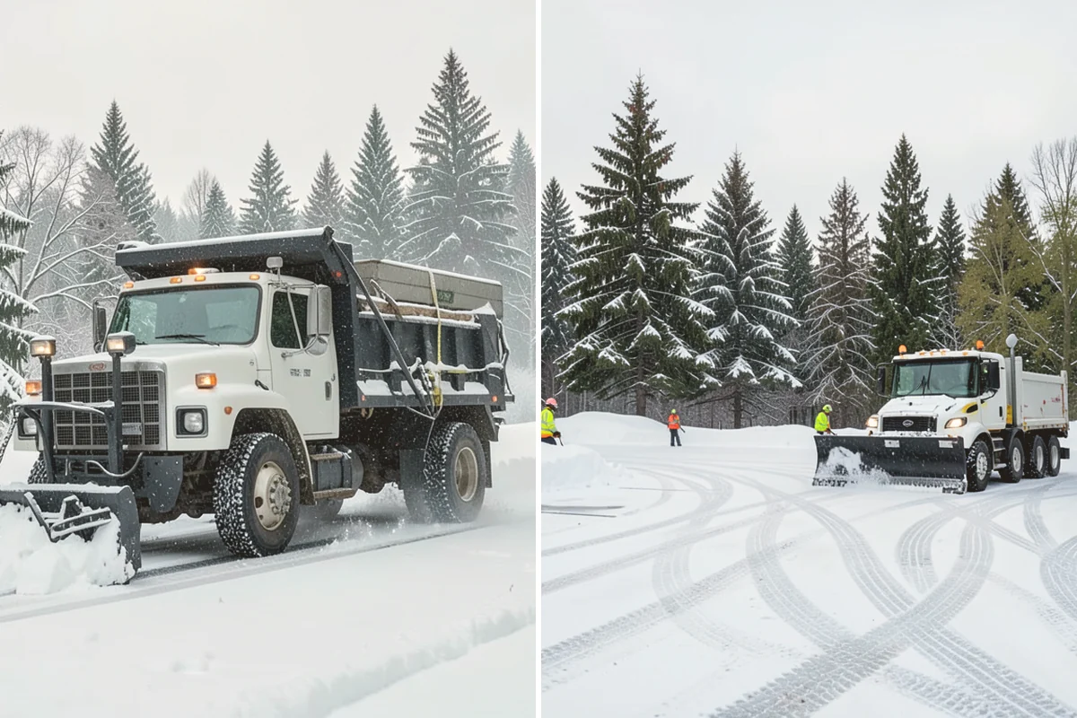 Large Equipment Snow Removal in Bellevue, King County, WA - Develop a site plan with routes and pile zones