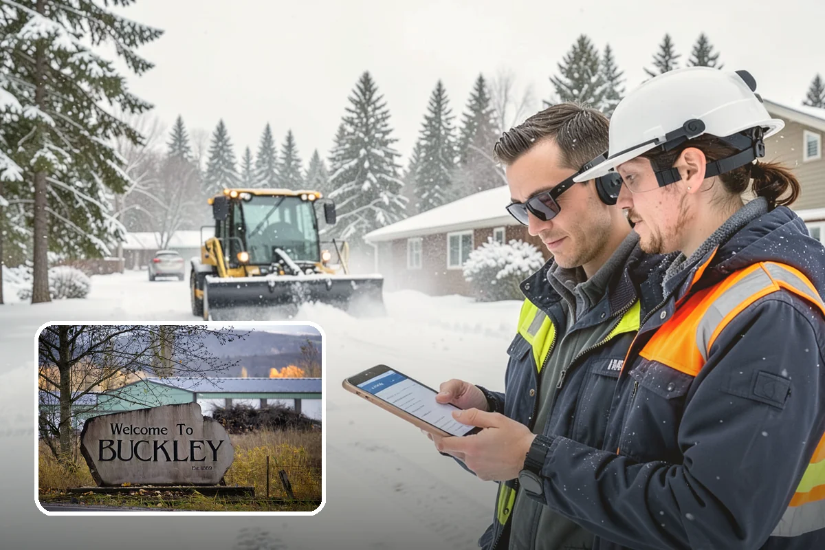 Large Equipment Snow Removal in Buckley, Pierce County, WA - Scale to clear the largest properties fast