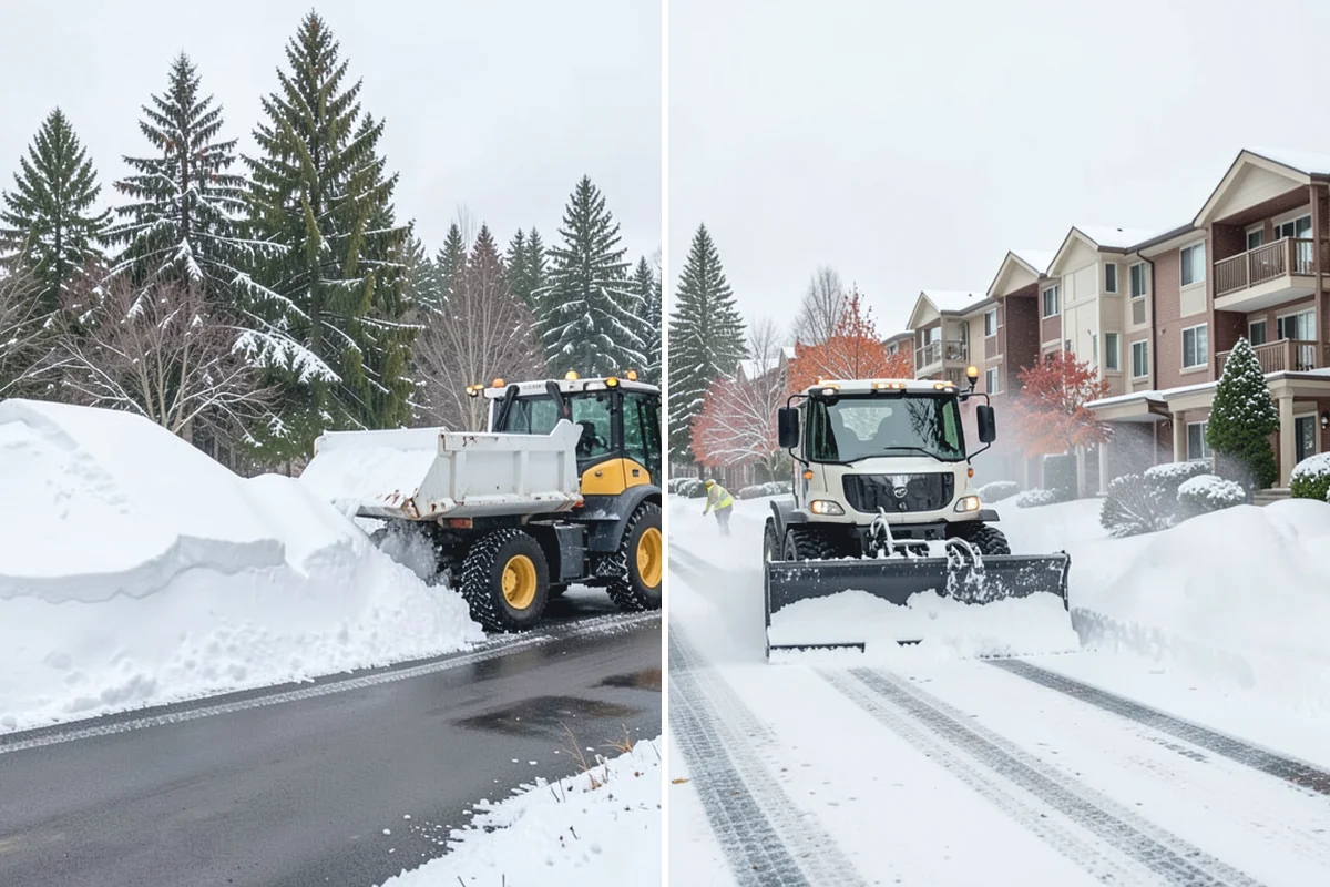 Large Equipment Snow Removal in Buckley, Pierce County, WA - Develop a site plan with routes and pile zones