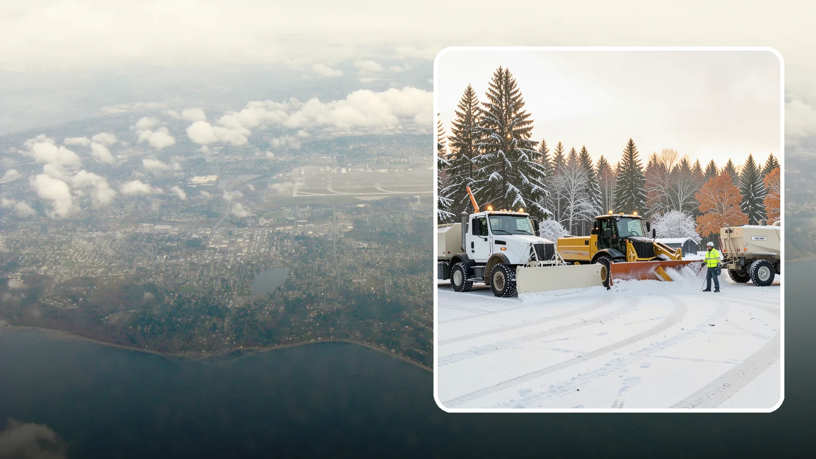Large Equipment Snow Removal in Burien, King County, WA - Our large equipment fleet takes on major commercial and industrial sites with heavy, sustained snow needs.