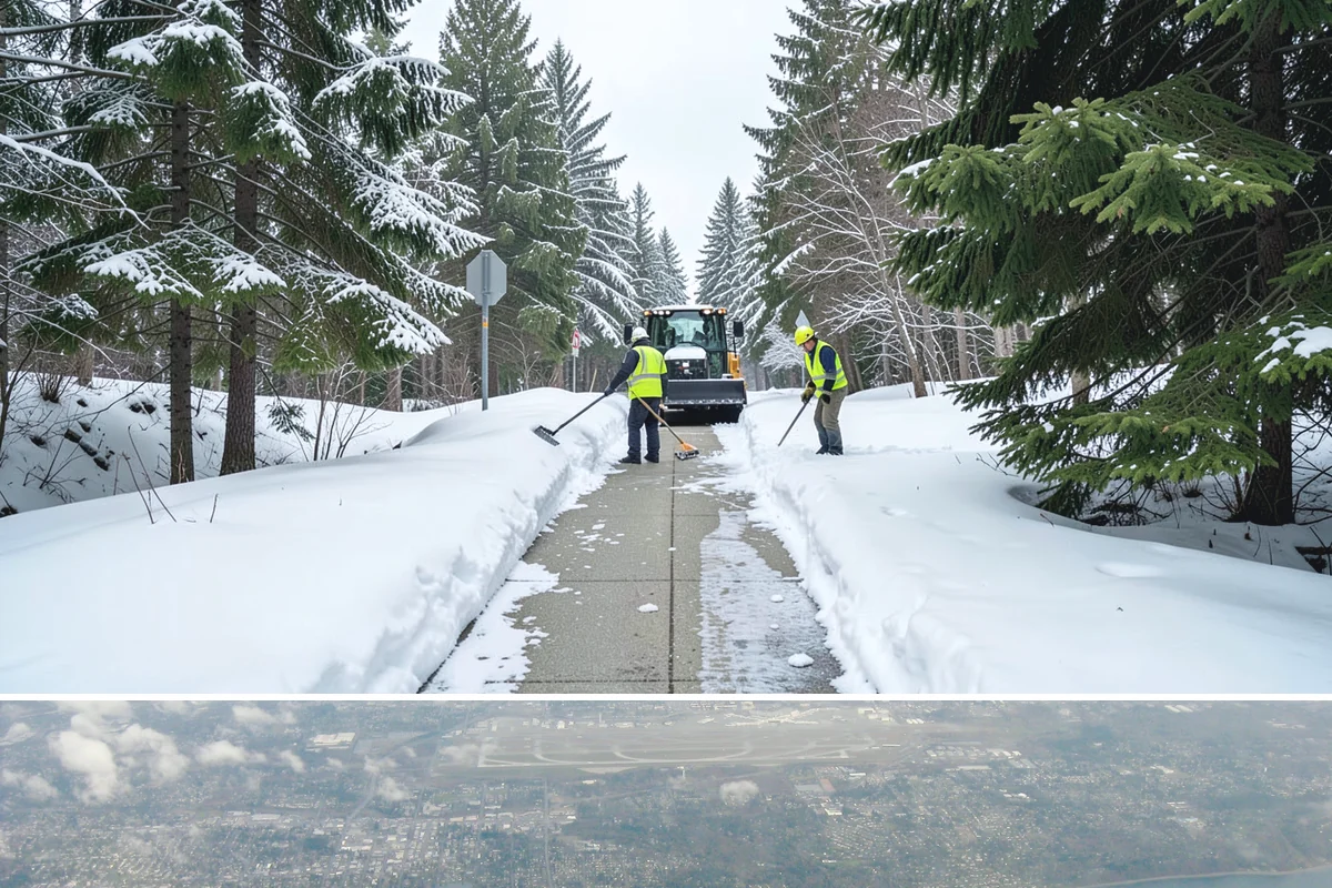 Large Equipment Snow Removal in Burien, King County, WA - Large-scale clearing is most critical during major storms in January and February.