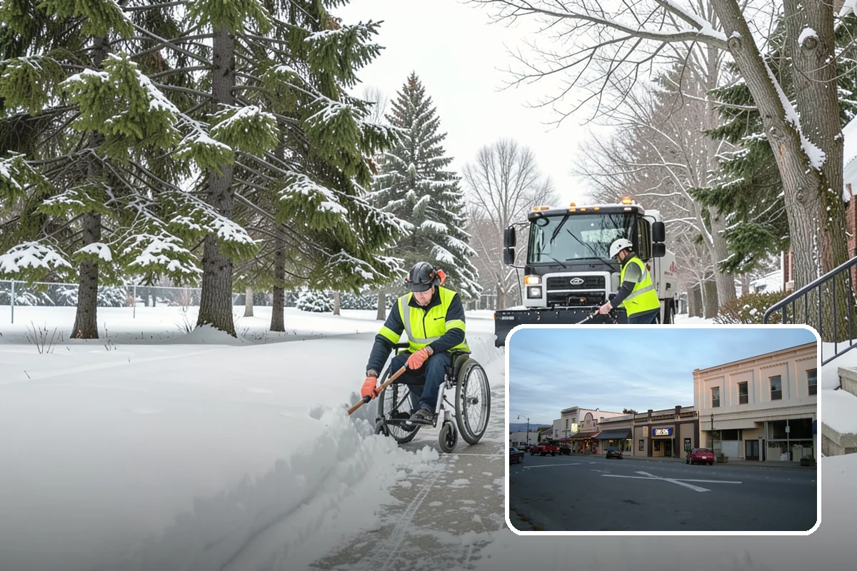 Large Equipment Snow Removal in Burlington, Skagit County, WA - Scale to clear the largest properties fast