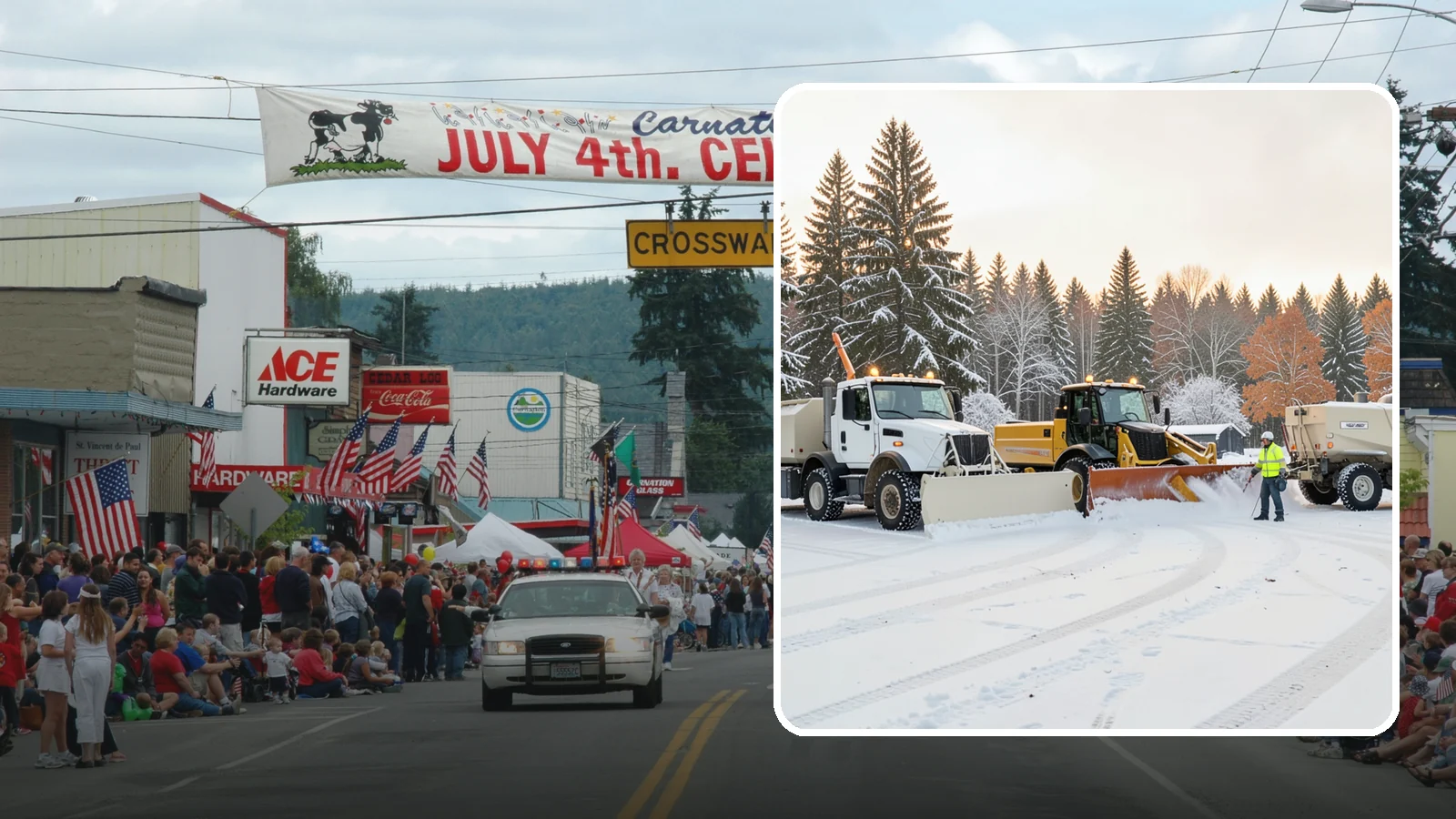 Large Equipment Snow Removal in Carnation, King County, WA - Our large equipment fleet takes on major commercial and industrial sites with heavy, sustained snow needs.