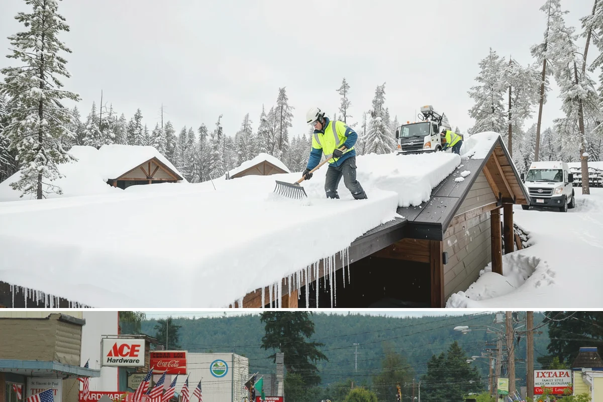 Large Equipment Snow Removal in Carnation, King County, WA - Large-scale clearing is most critical during major storms in January and February.