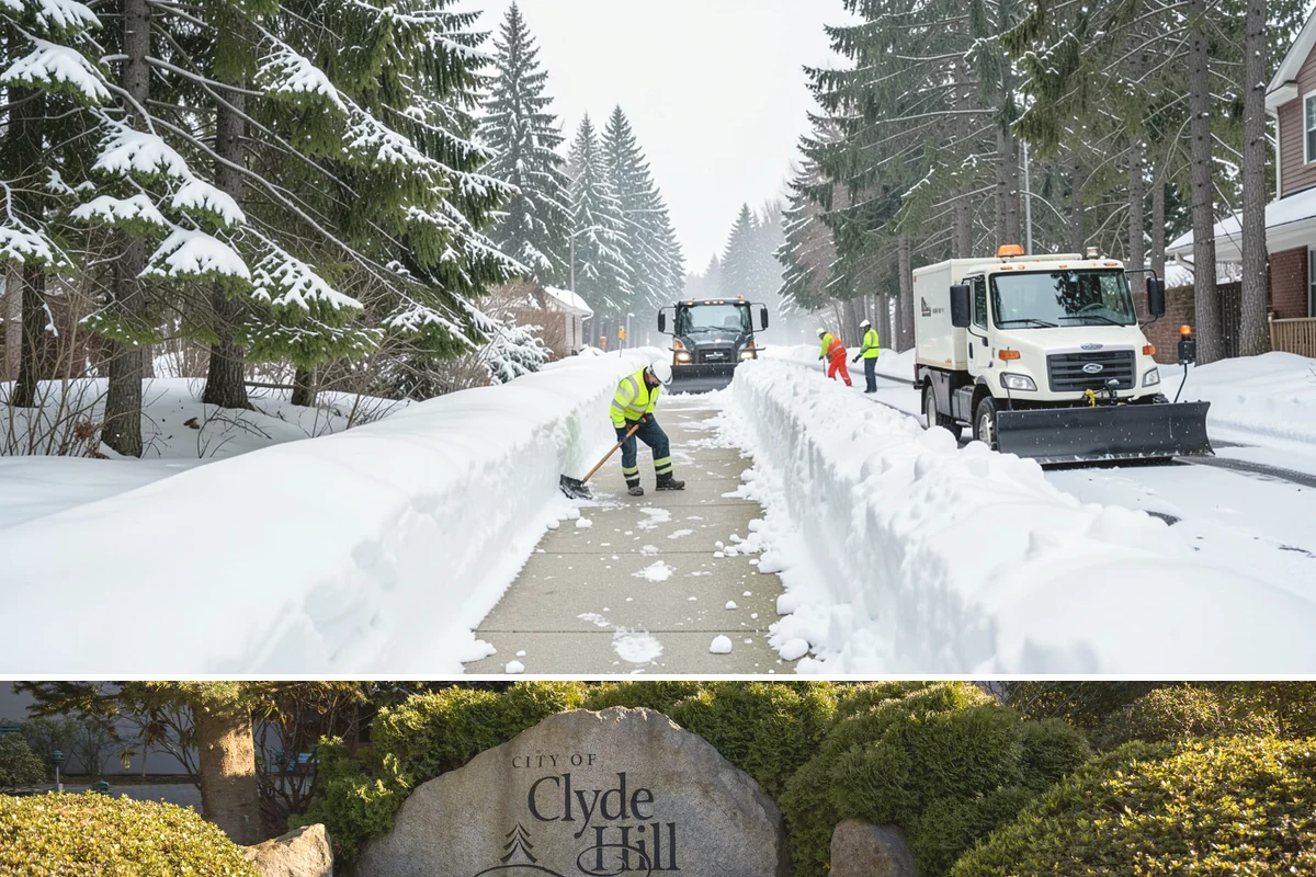 Large Equipment Snow Removal in Clyde Hill, King County, WA - Large-scale clearing is most critical during major storms in January and February.
