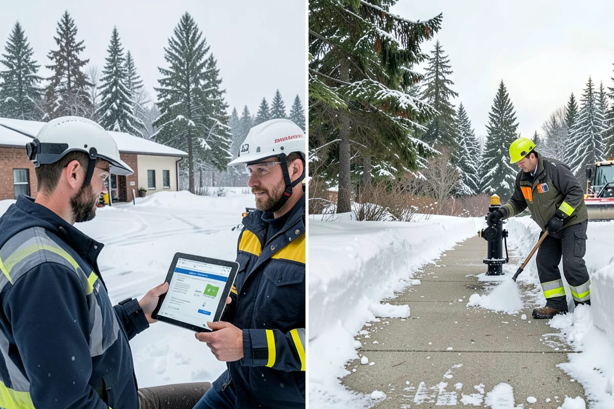 Large Equipment Snow Removal in Concrete, Skagit County, WA - Develop a site plan with routes and pile zones