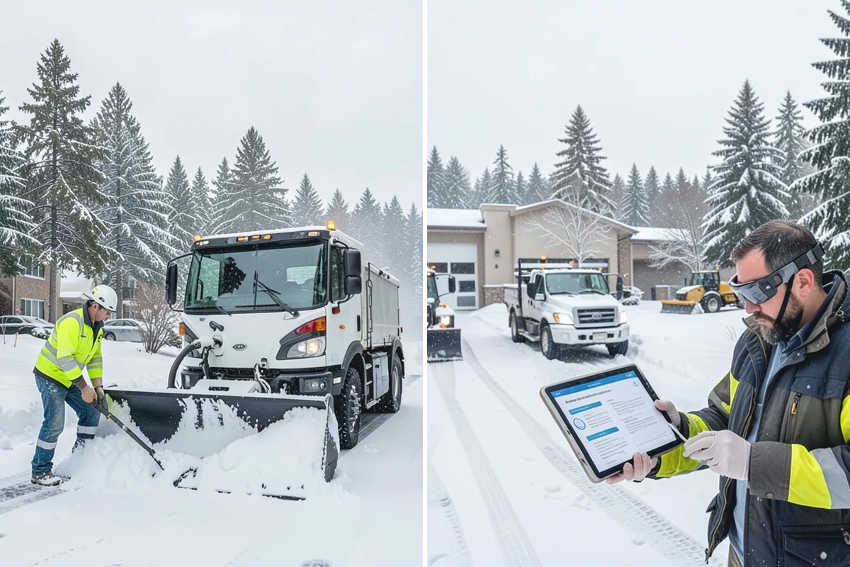 Large Equipment Snow Removal in Coupeville, Island County, WA - Develop a site plan with routes and pile zones