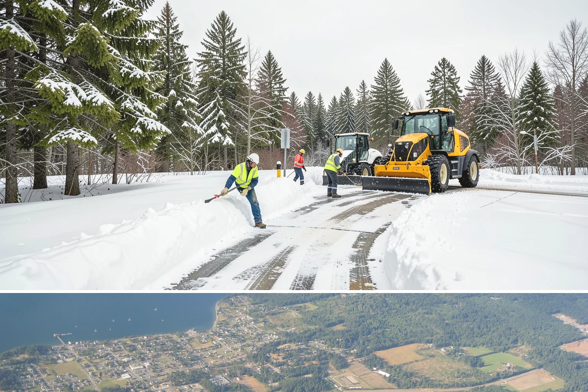Large Equipment Snow Removal in Coupeville, Island County, WA - Large-scale clearing is most critical during major storms in January and February.