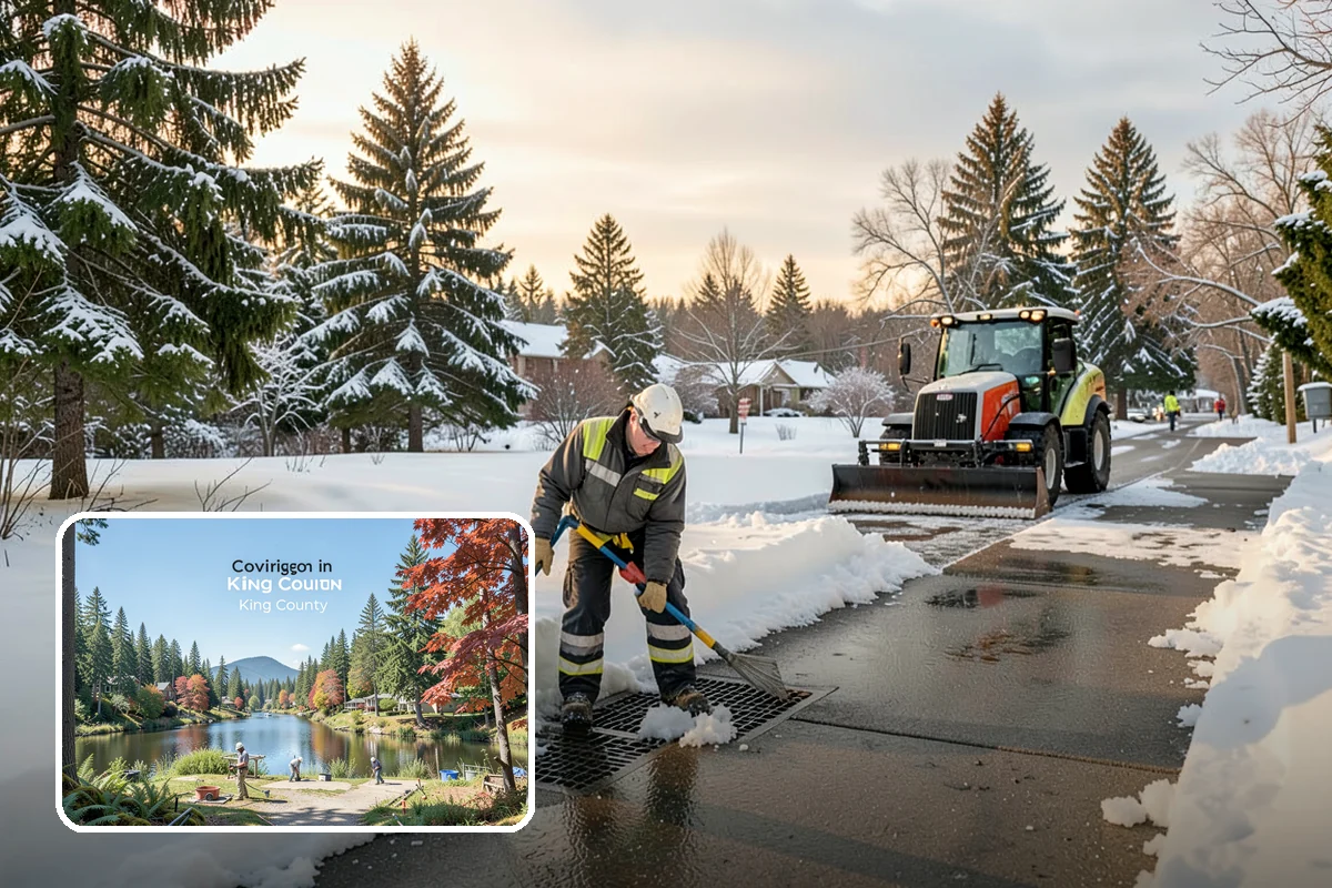 Large Equipment Snow Removal in Covington, King County, WA - Scale to clear the largest properties fast