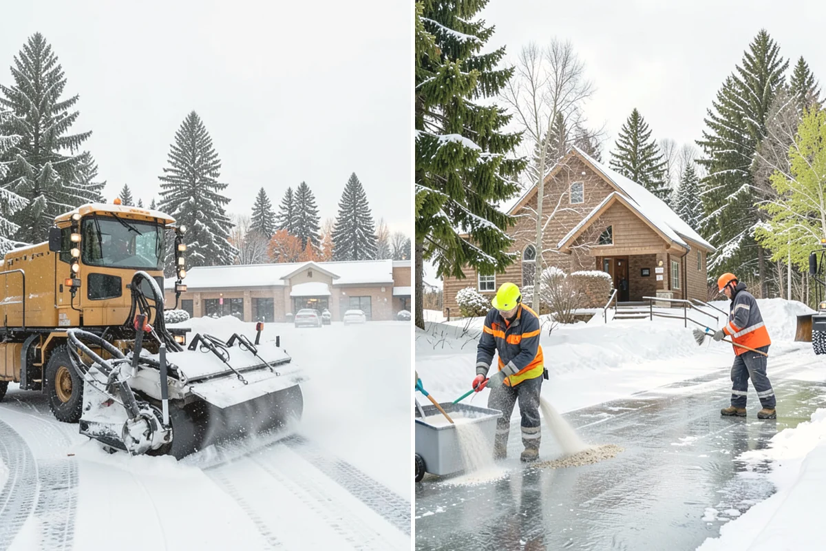 Large Equipment Snow Removal in Covington, King County, WA - Develop a site plan with routes and pile zones