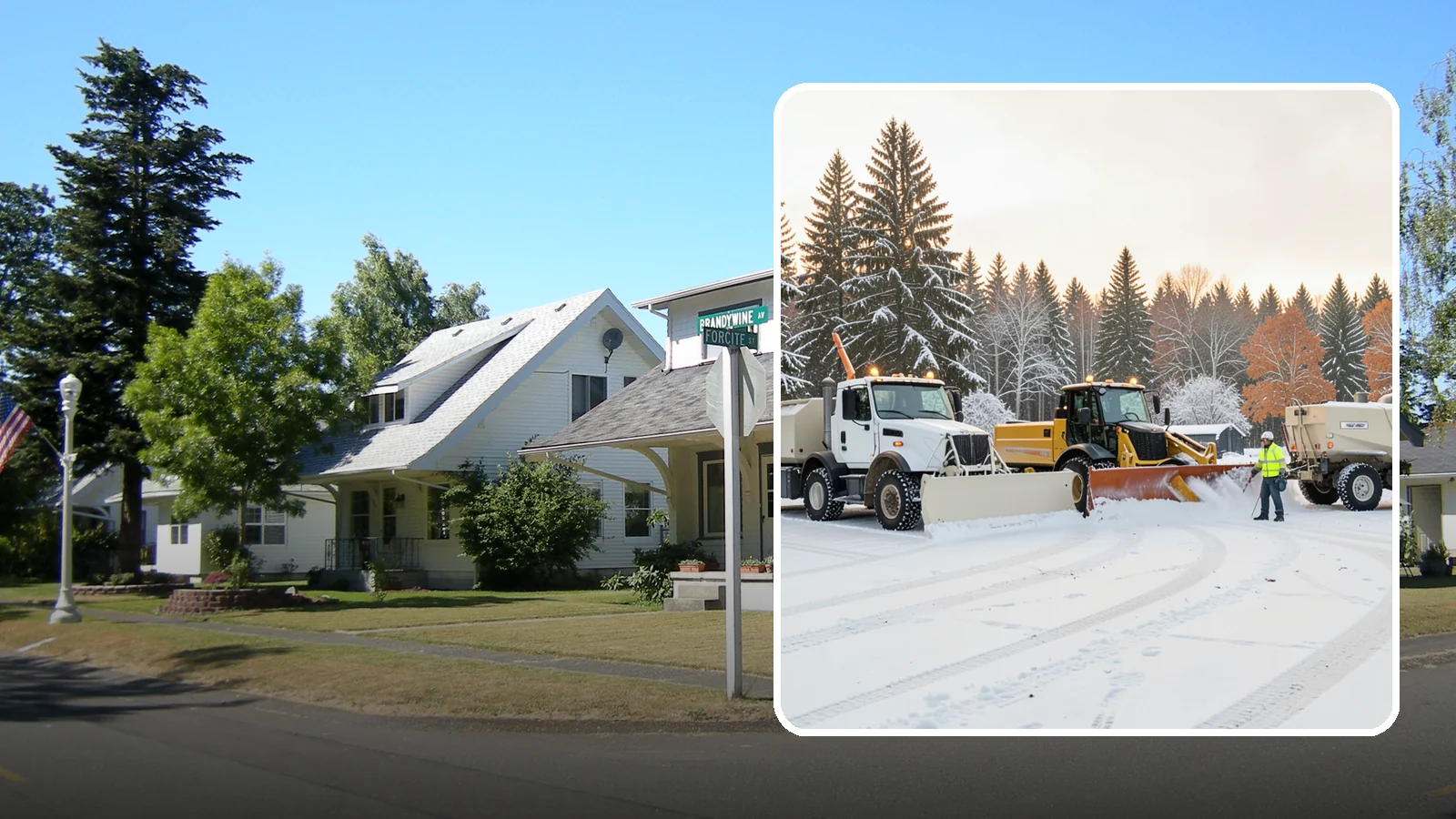 Large Equipment Snow Removal in DuPont, Pierce County, WA - Our large equipment fleet takes on major commercial and industrial sites with heavy, sustained snow needs.