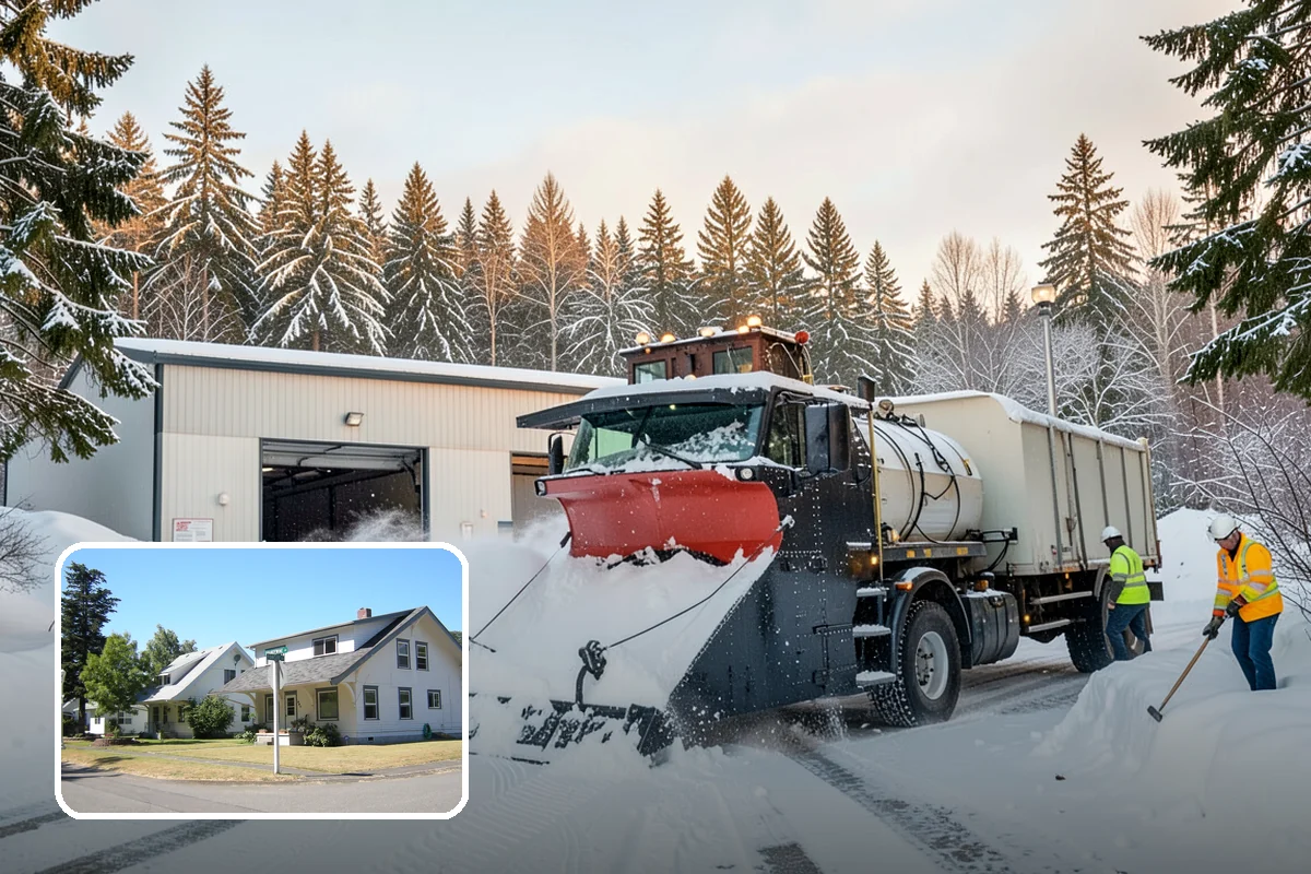Large Equipment Snow Removal in DuPont, Pierce County, WA - Scale to clear the largest properties fast
