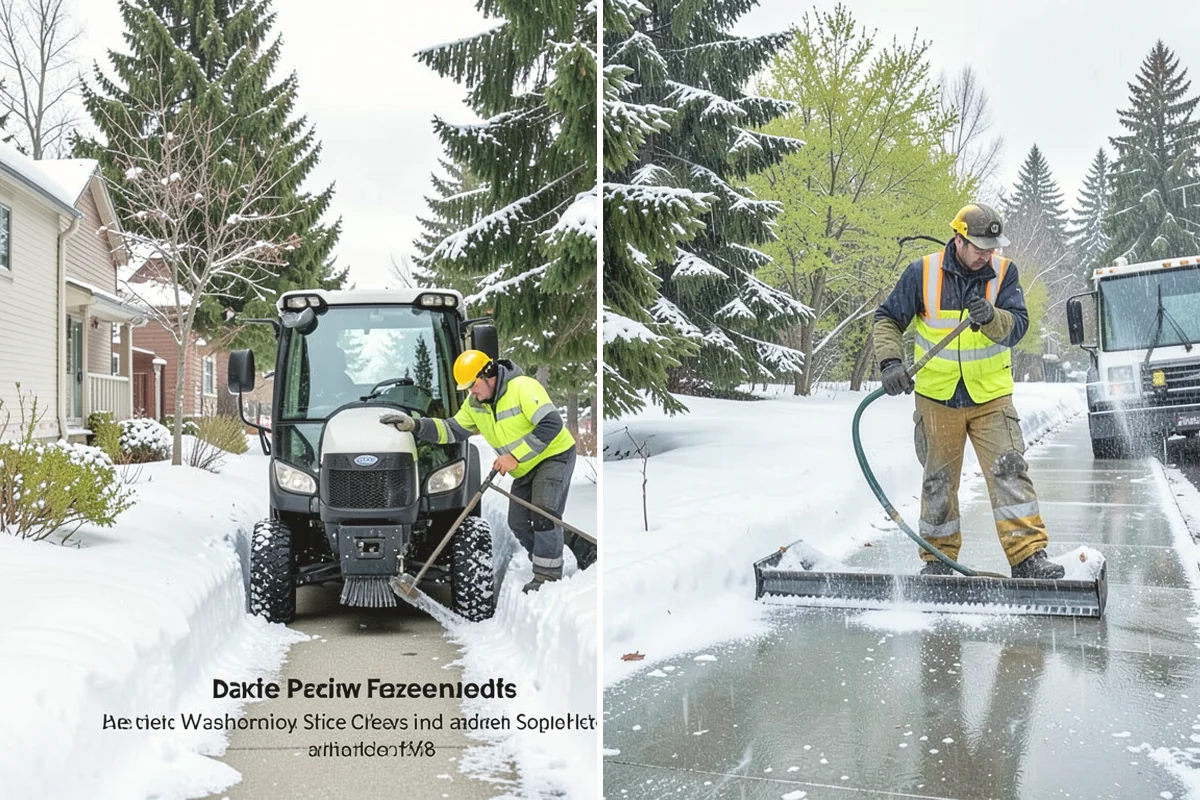 Large Equipment Snow Removal in Duvall, King County, WA - Develop a site plan with routes and pile zones