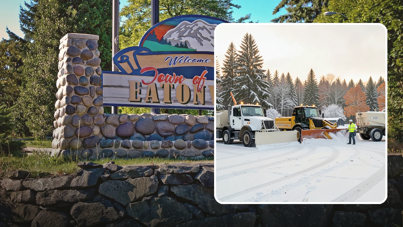 Large Equipment Snow Removal in Eatonville, Pierce County, WA - Our large equipment fleet takes on major commercial and industrial sites with heavy, sustained snow needs.