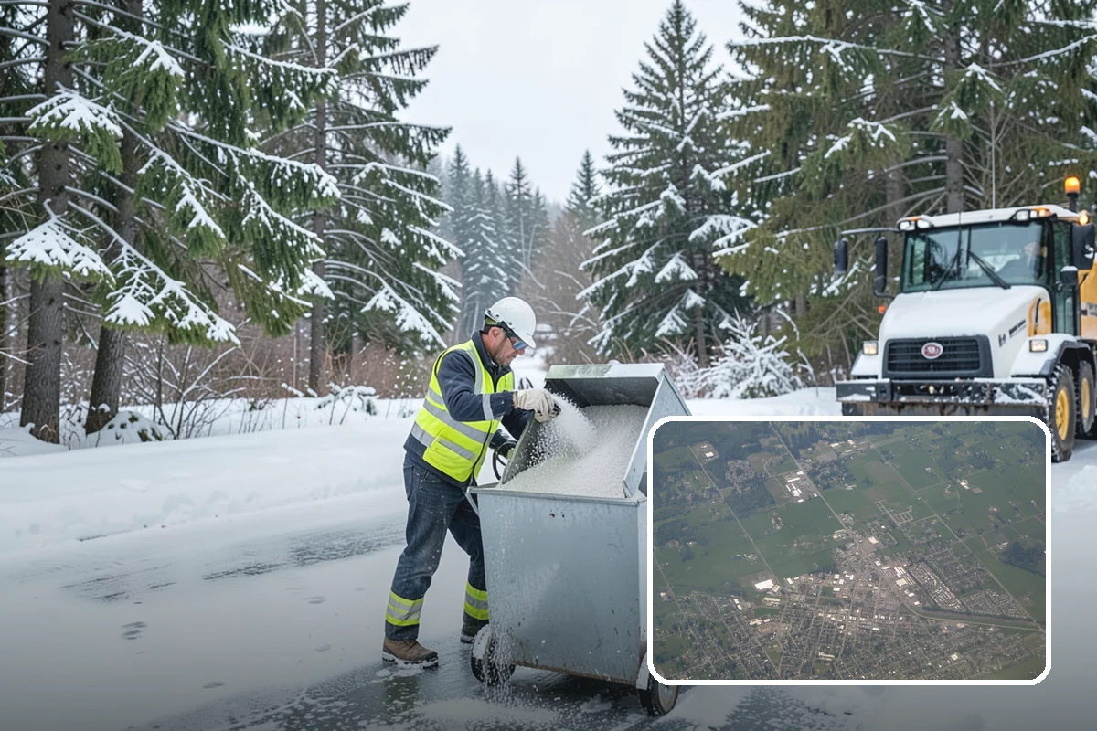 Large Equipment Snow Removal in Enumclaw, King County, WA - Scale to clear the largest properties fast