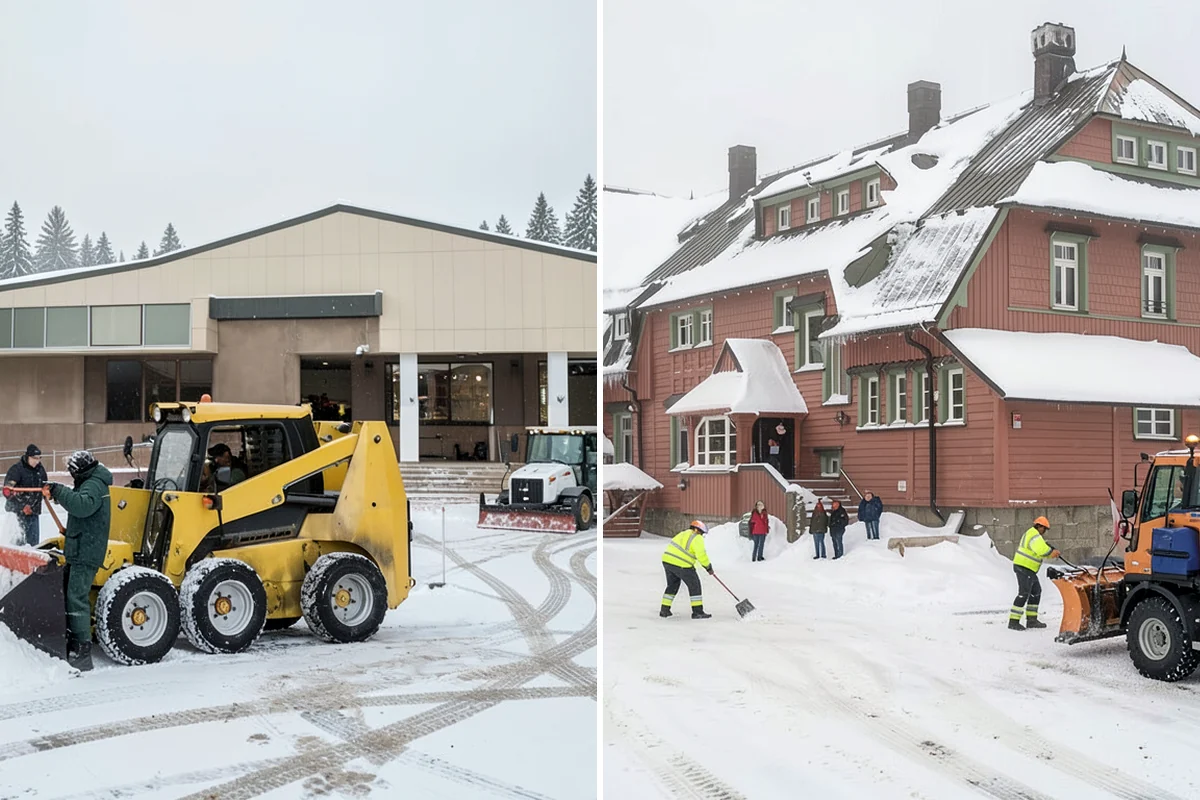Large Equipment Snow Removal in Enumclaw, King County, WA - Develop a site plan with routes and pile zones