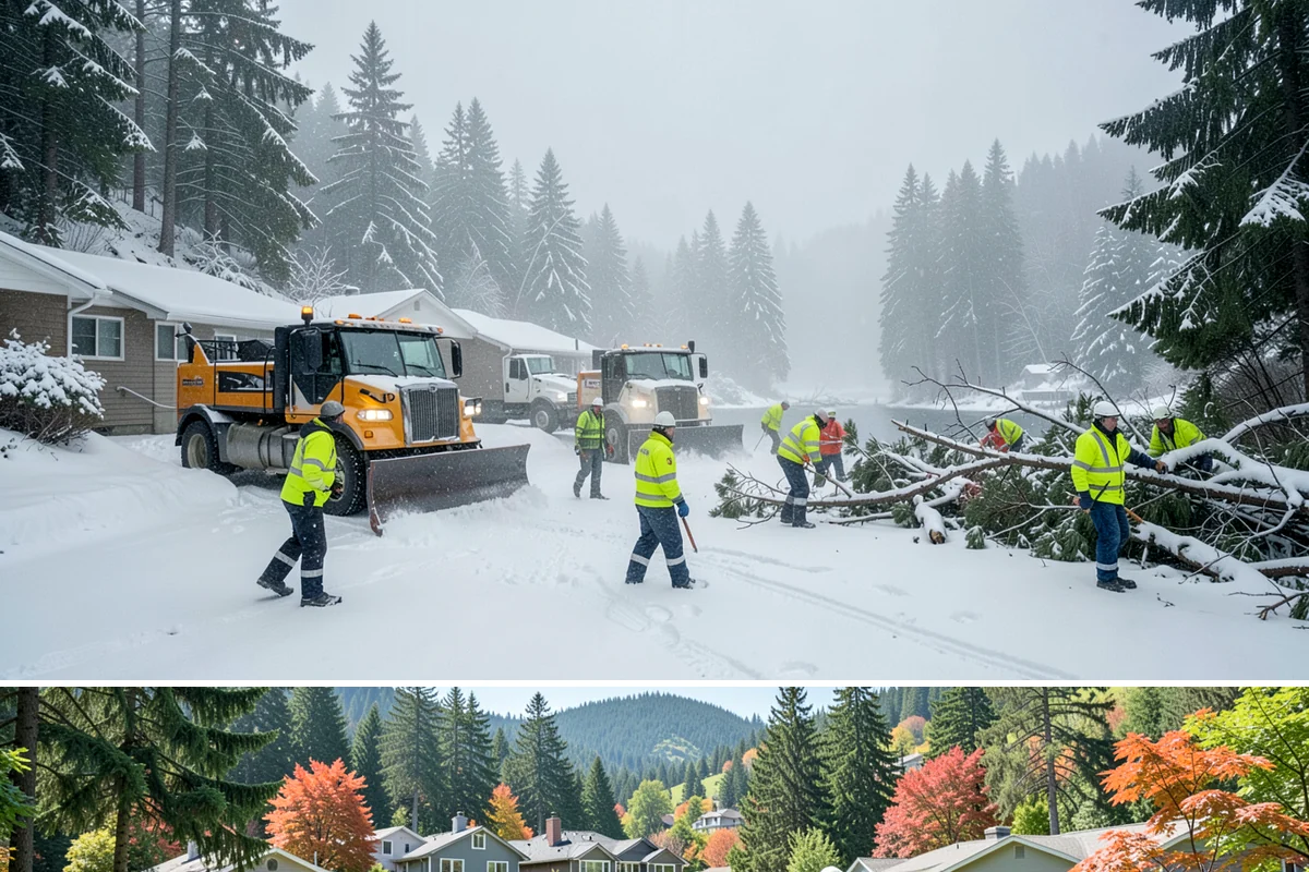Large Equipment Snow Removal in Fircrest, Pierce County, WA - Large-scale clearing is most critical during major storms in January and February.