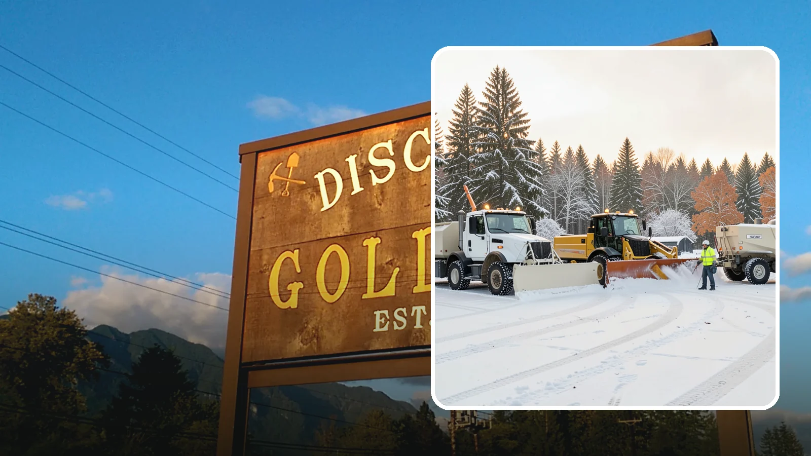 Large Equipment Snow Removal in Gold Bar, Snohomish County, WA - Our large equipment fleet takes on major commercial and industrial sites with heavy, sustained snow needs.