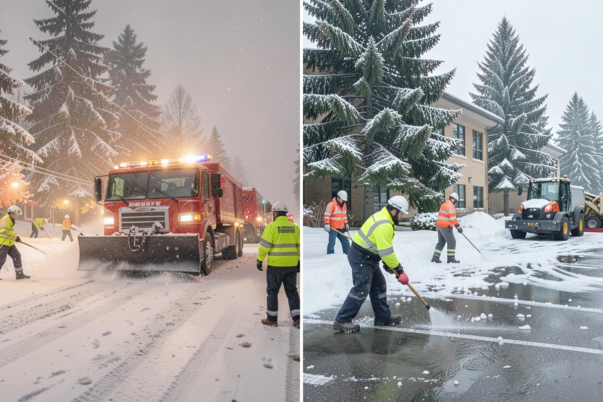 Large Equipment Snow Removal in Granite Falls, Snohomish County, WA - Develop a site plan with routes and pile zones