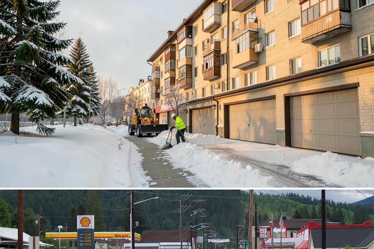 Large Equipment Snow Removal in Granite Falls, Snohomish County, WA - Large-scale clearing is most critical during major storms in January and February.