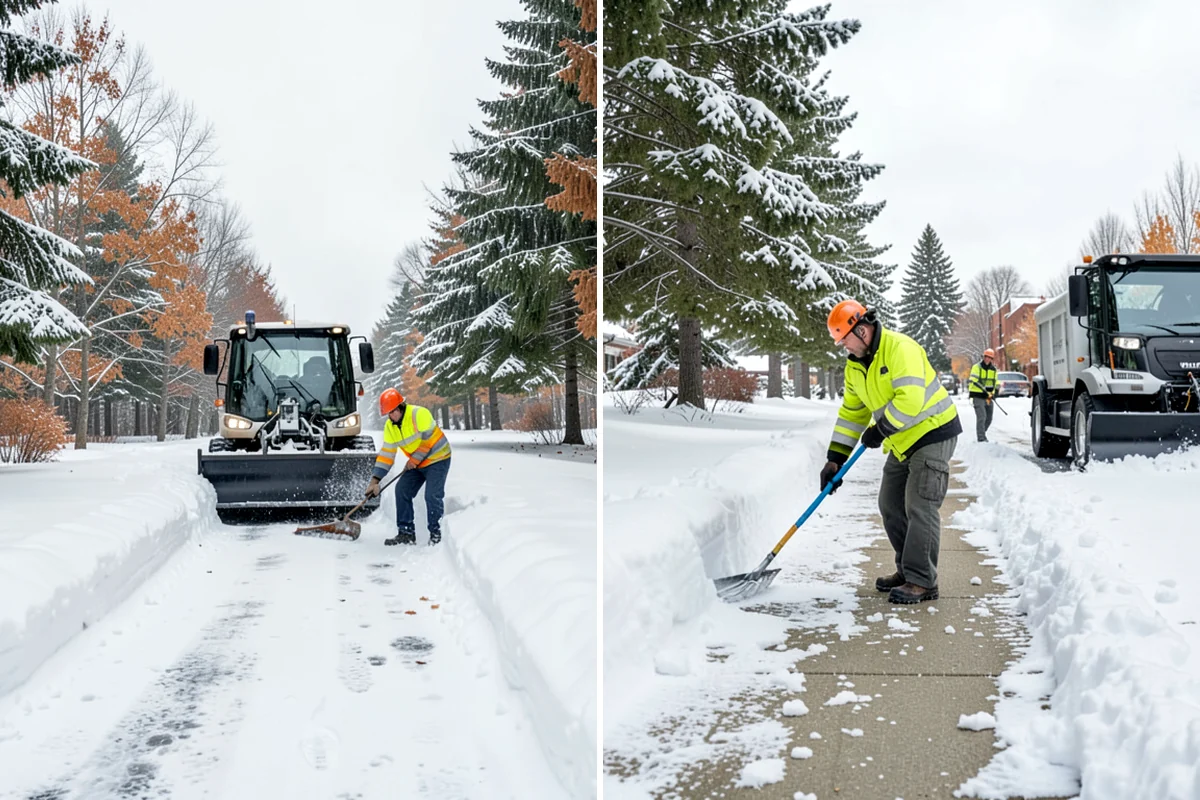 Large Equipment Snow Removal in Hunts Point, King County, WA - Develop a site plan with routes and pile zones