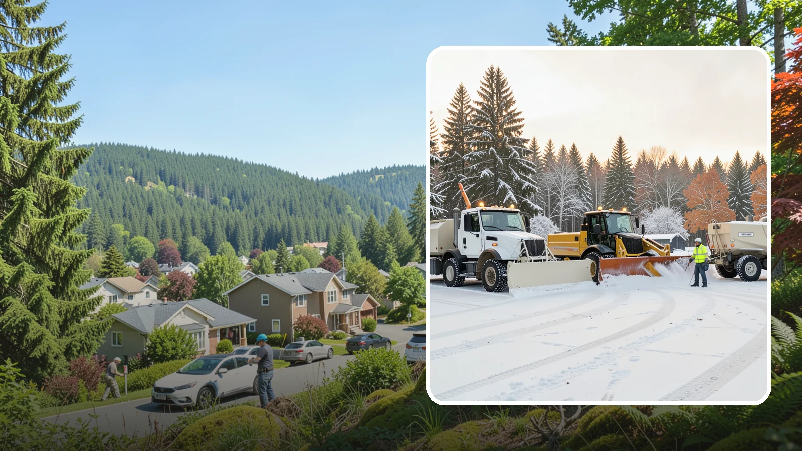 Large Equipment Snow Removal in Index, Snohomish County, WA - Our large equipment fleet takes on major commercial and industrial sites with heavy, sustained snow needs.