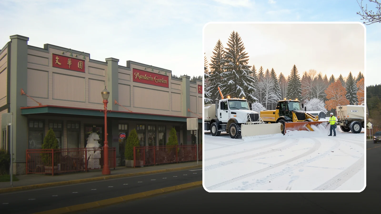 Large Equipment Snow Removal in Issaquah, King County, WA - Our large equipment fleet takes on major commercial and industrial sites with heavy, sustained snow needs.