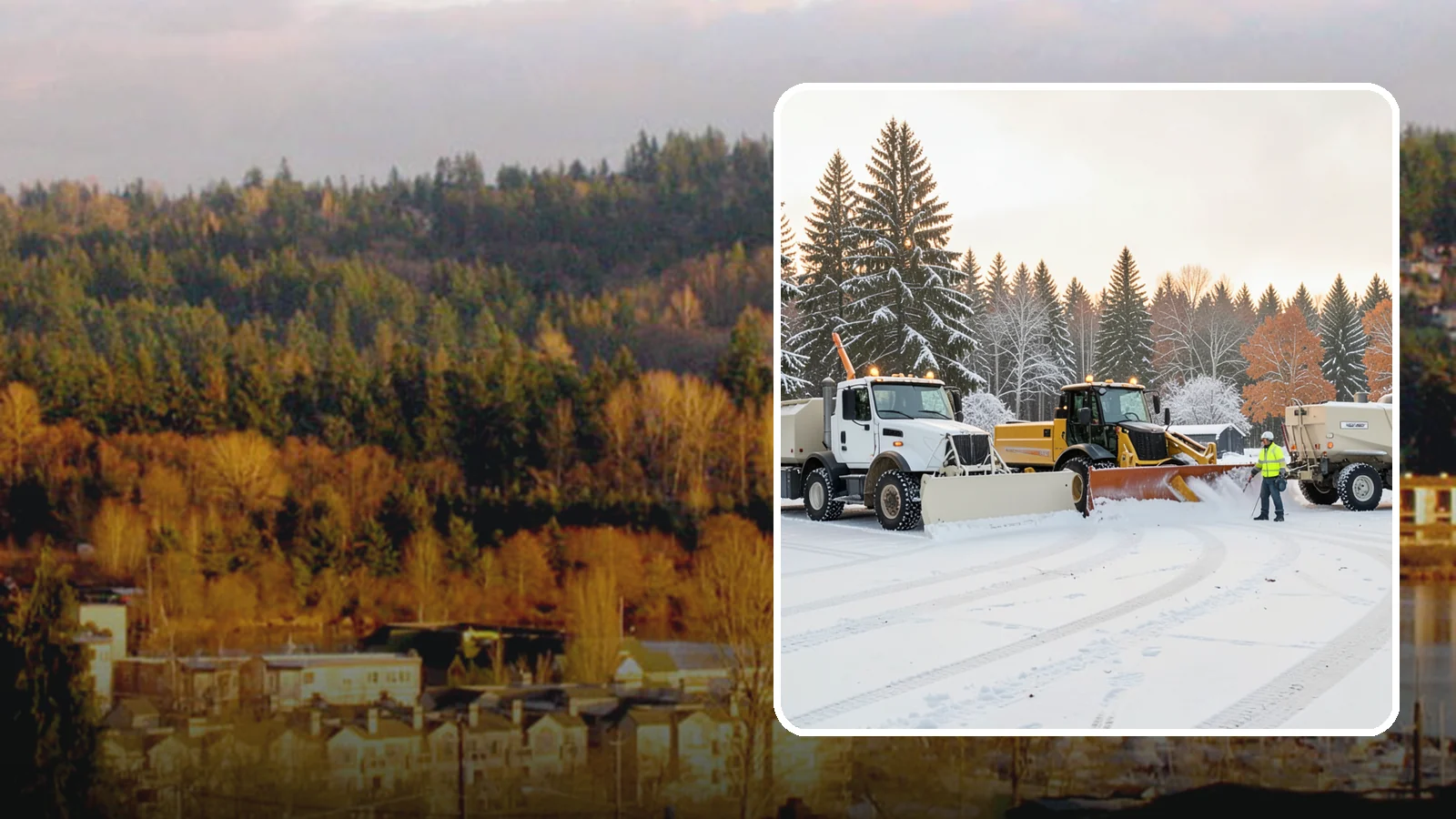 Large Equipment Snow Removal in Kenmore, King County, WA - Our large equipment fleet takes on major commercial and industrial sites with heavy, sustained snow needs.
