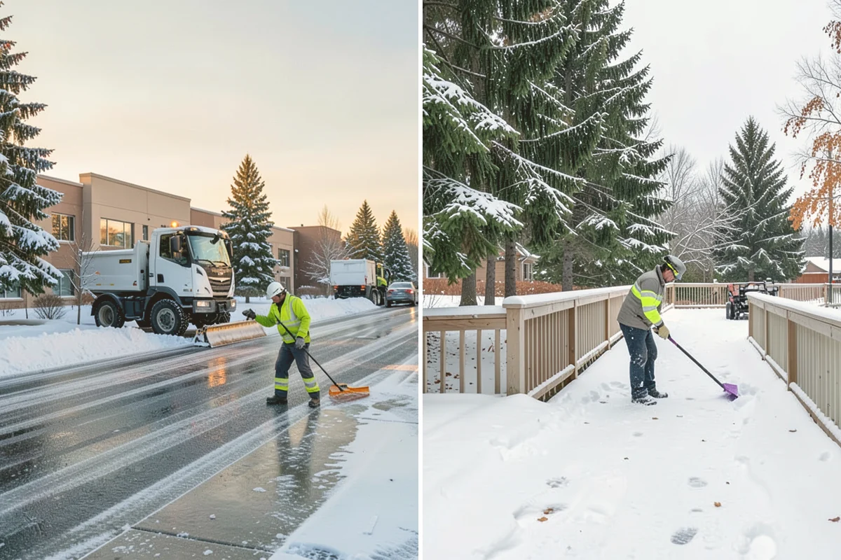 Large Equipment Snow Removal in Kent, King County, WA - Develop a site plan with routes and pile zones
