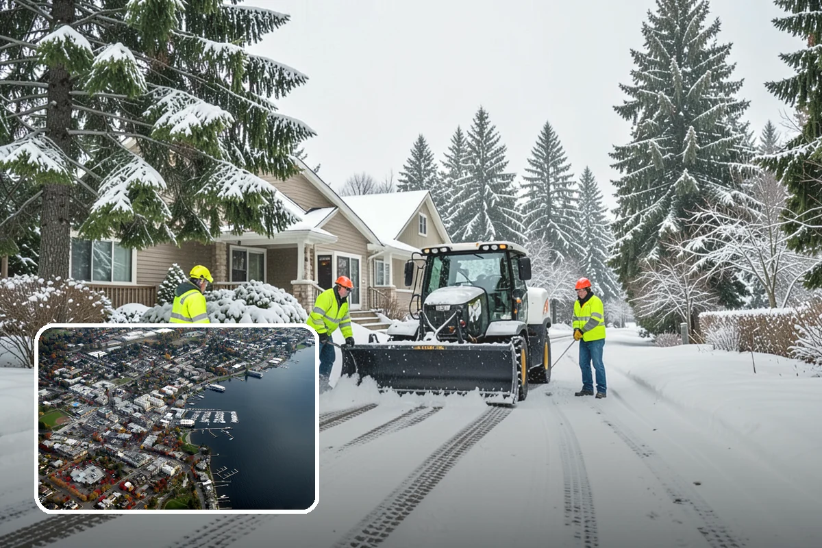 Large Equipment Snow Removal in Kirkland, King County, WA - Scale to clear the largest properties fast