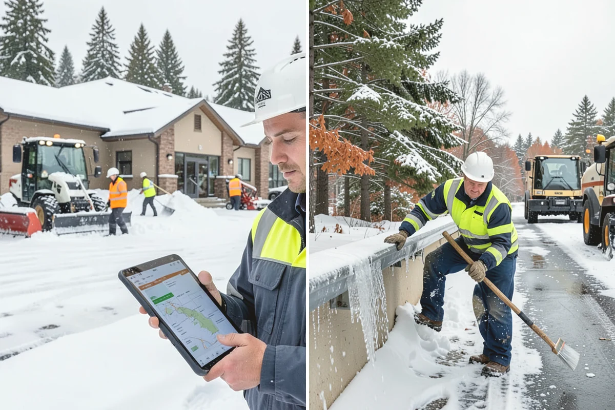 Large Equipment Snow Removal in La Conner, Skagit County, WA - Develop a site plan with routes and pile zones