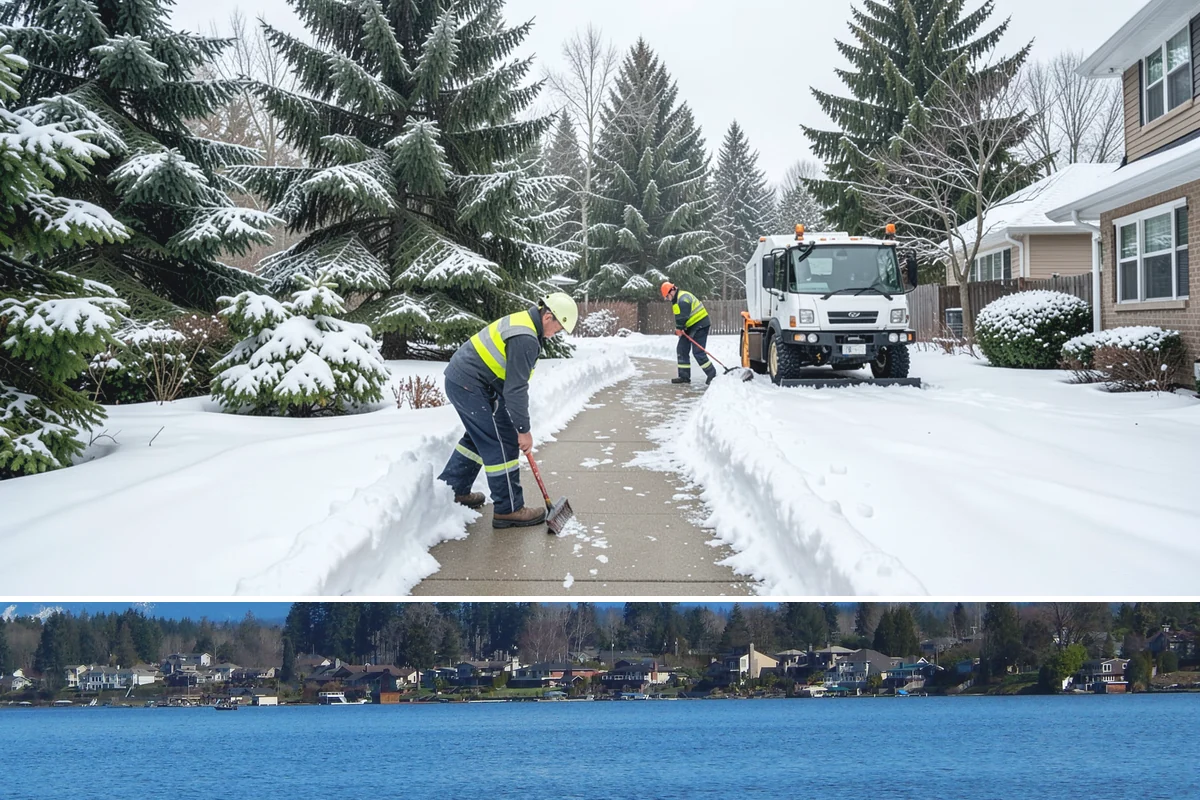 Large Equipment Snow Removal in Lake Stevens, Snohomish County, WA - Large-scale clearing is most critical during major storms in January and February.