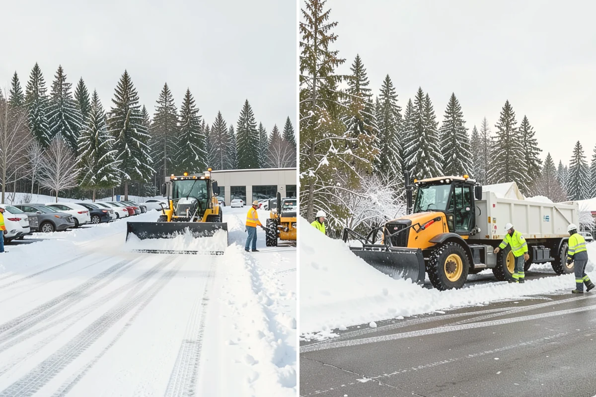 Large Equipment Snow Removal in Langley, Island County, WA - Develop a site plan with routes and pile zones
