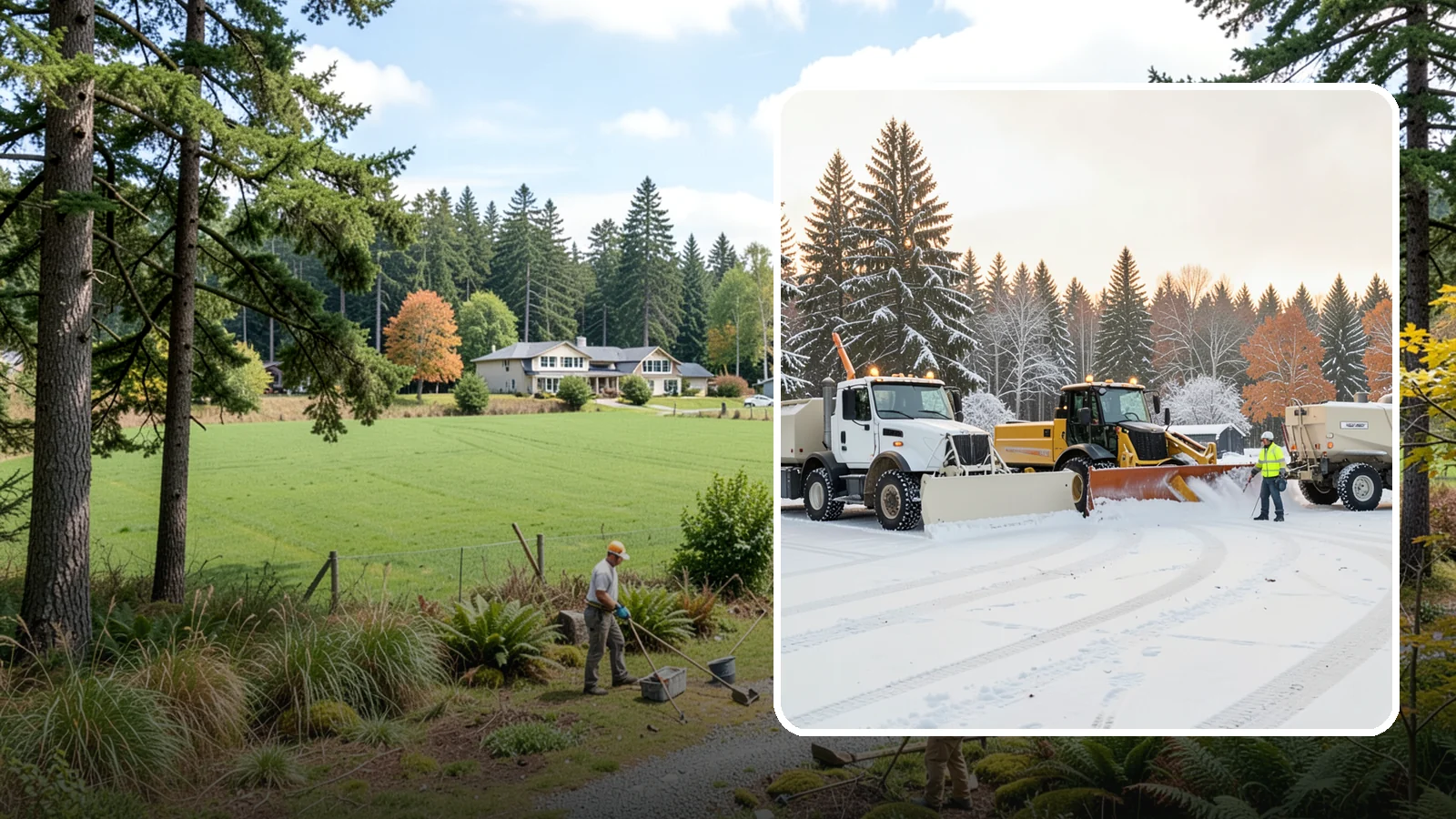 Large Equipment Snow Removal in Lyman, Skagit County, WA - Our large equipment fleet takes on major commercial and industrial sites with heavy, sustained snow needs.