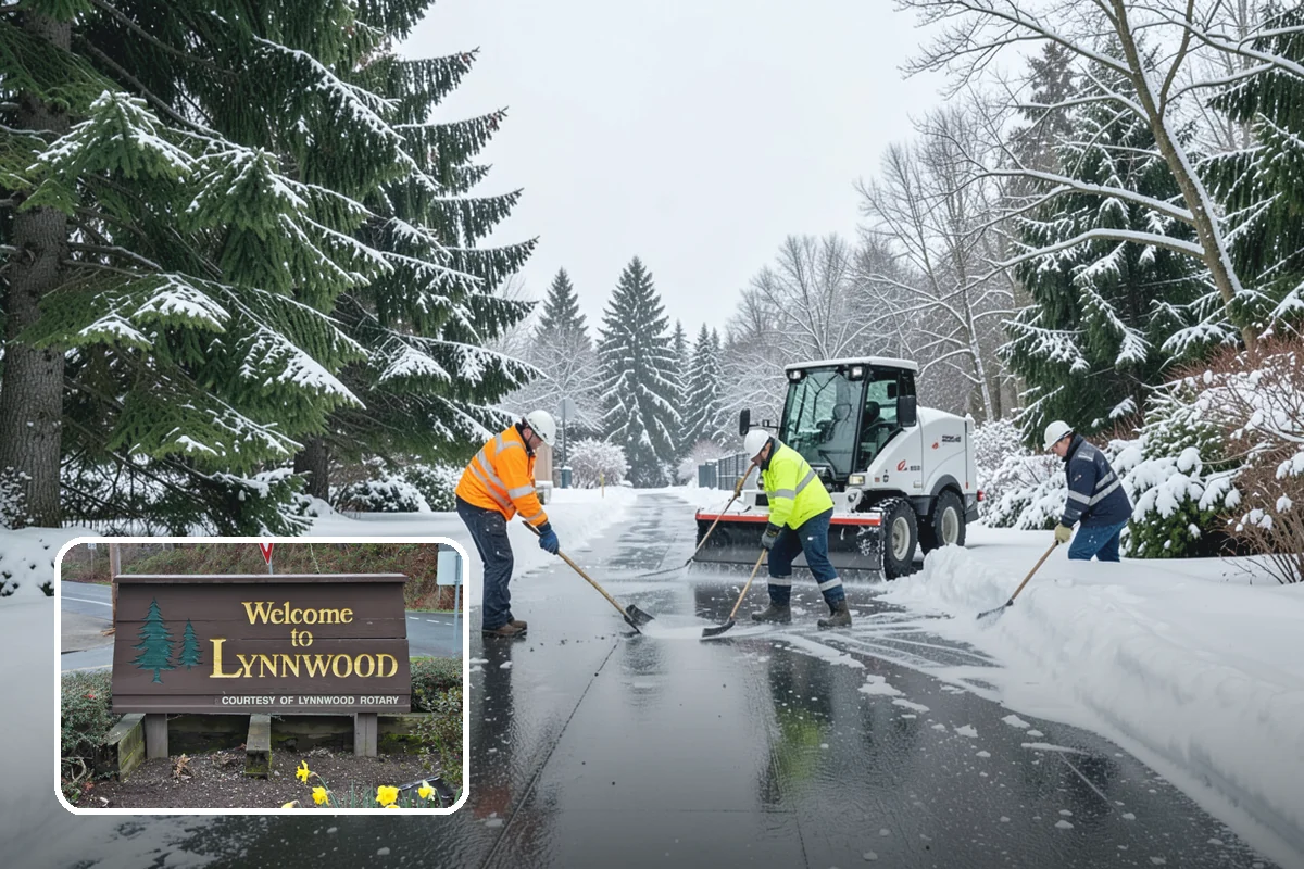 Large Equipment Snow Removal in Lynnwood, Snohomish County, WA - Scale to clear the largest properties fast