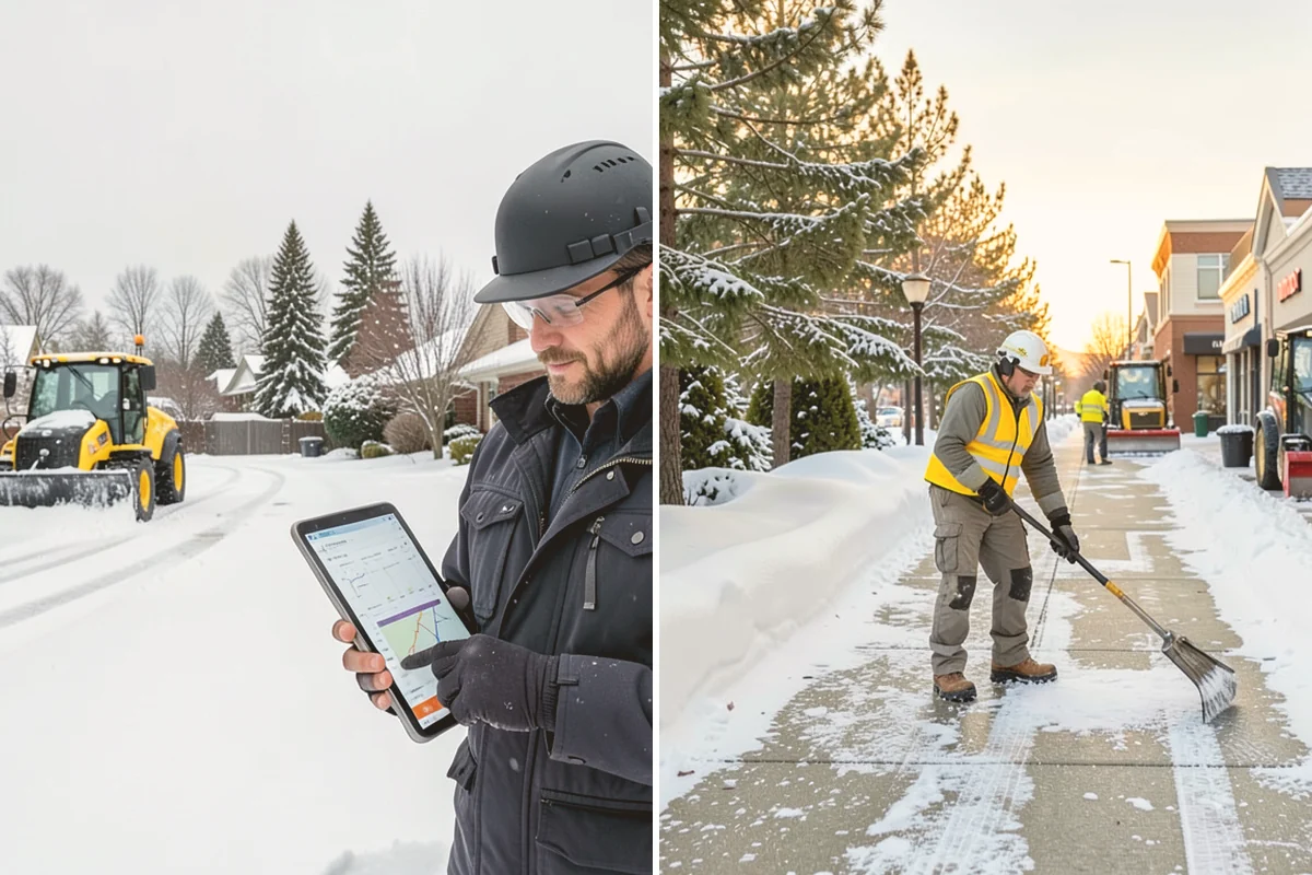 Large Equipment Snow Removal in Lynnwood, Snohomish County, WA - Develop a site plan with routes and pile zones