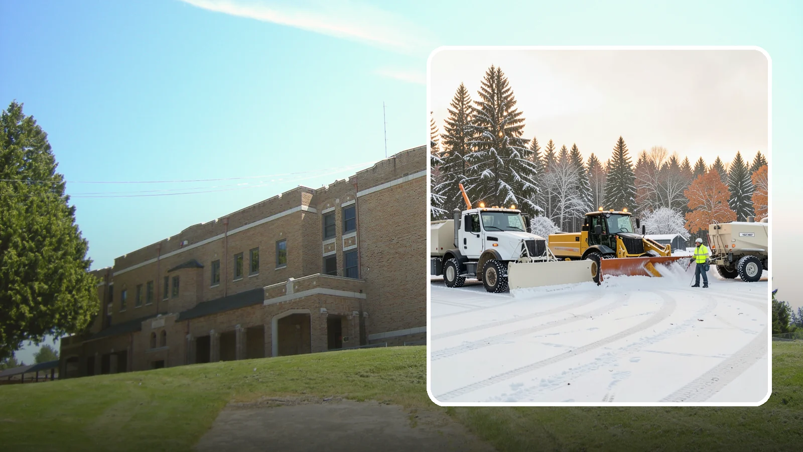 Large Equipment Snow Removal in Maple Valley, King County, WA - Our large equipment fleet takes on major commercial and industrial sites with heavy, sustained snow needs.