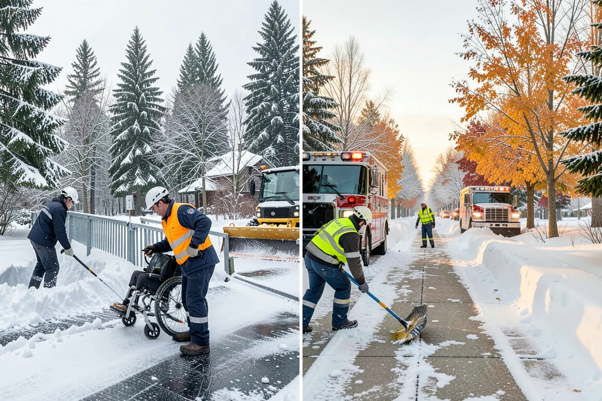 Large Equipment Snow Removal in Maple Valley, King County, WA - Develop a site plan with routes and pile zones