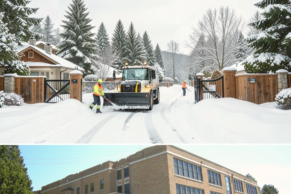 Large Equipment Snow Removal in Maple Valley, King County, WA - Large-scale clearing is most critical during major storms in January and February.