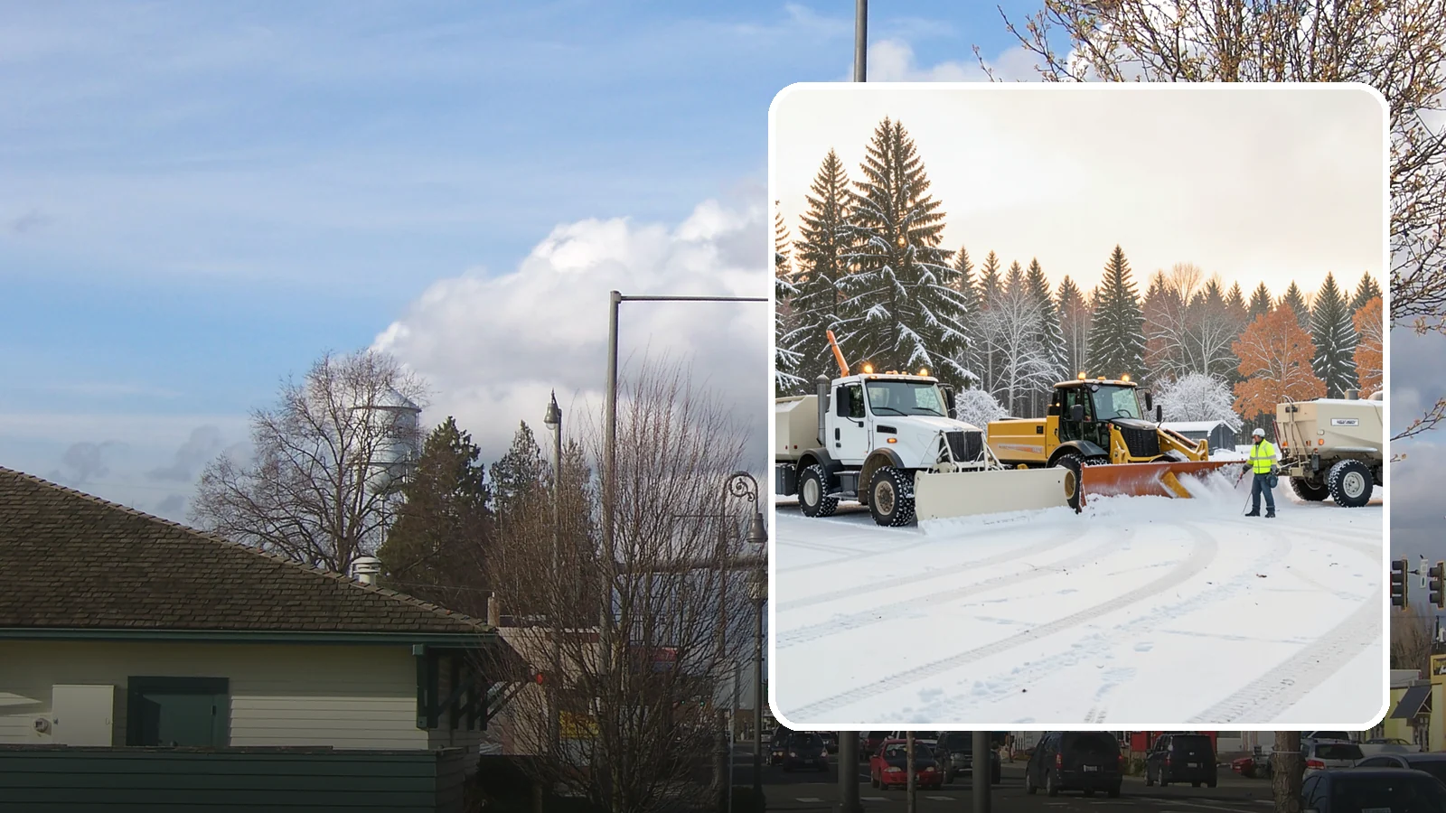Large Equipment Snow Removal in Marysville, Snohomish County, WA - Our large equipment fleet takes on major commercial and industrial sites with heavy, sustained snow needs.