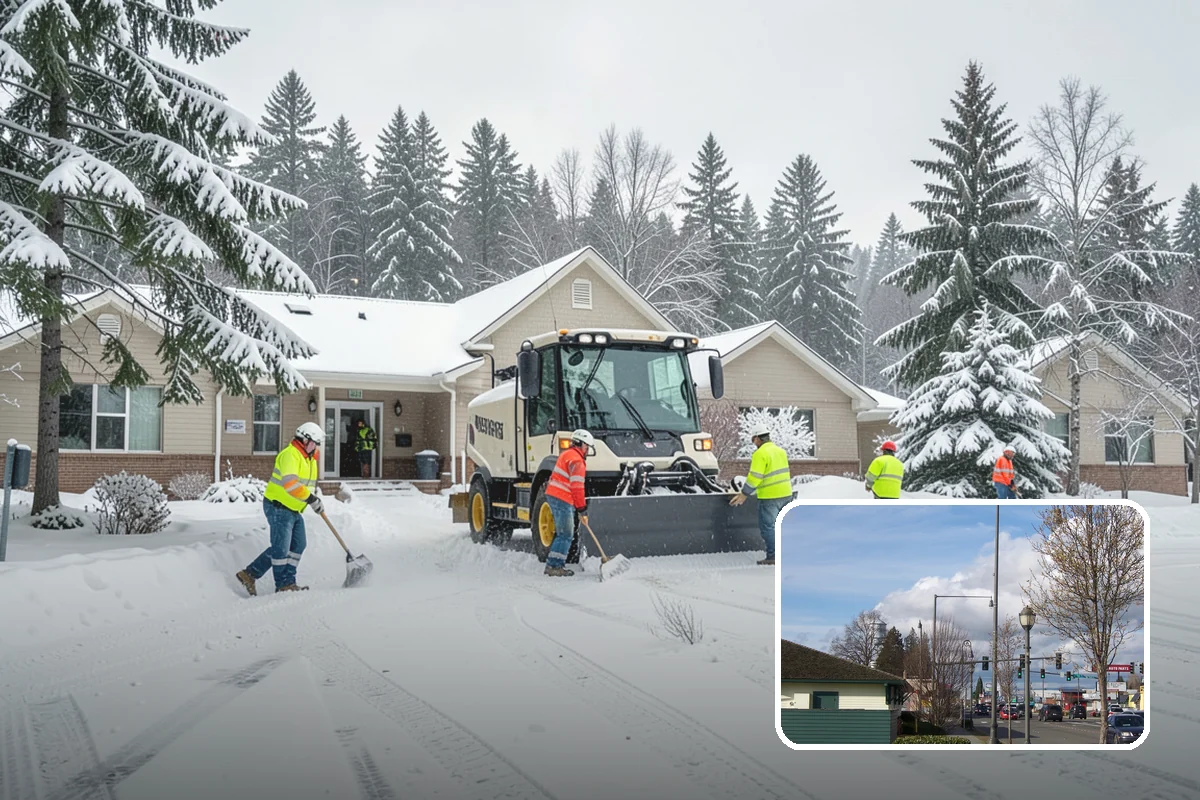 Large Equipment Snow Removal in Marysville, Snohomish County, WA - Scale to clear the largest properties fast