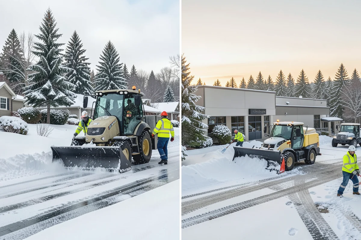 Large Equipment Snow Removal in Marysville, Snohomish County, WA - Develop a site plan with routes and pile zones